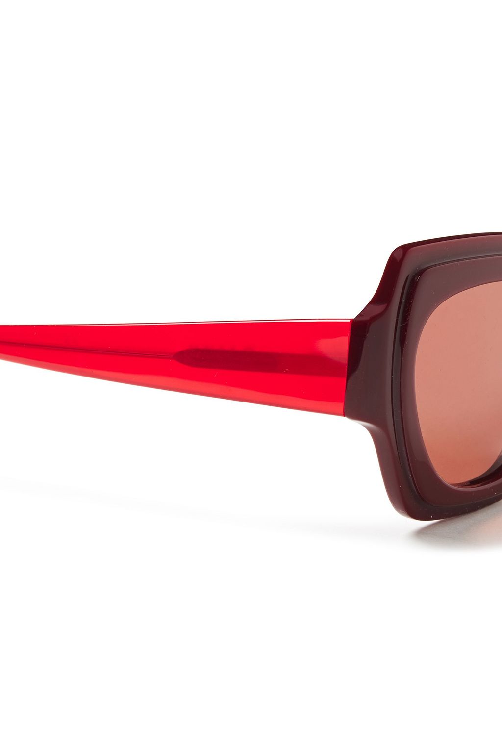 GANNI Square-frame two-tone acetate sunglasses