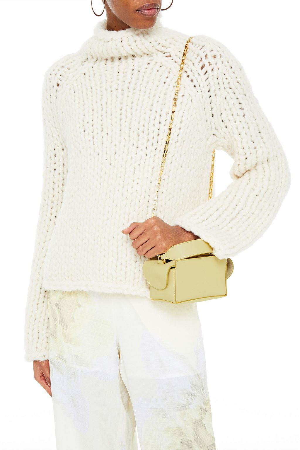 WANDLER Yara Box leather tote