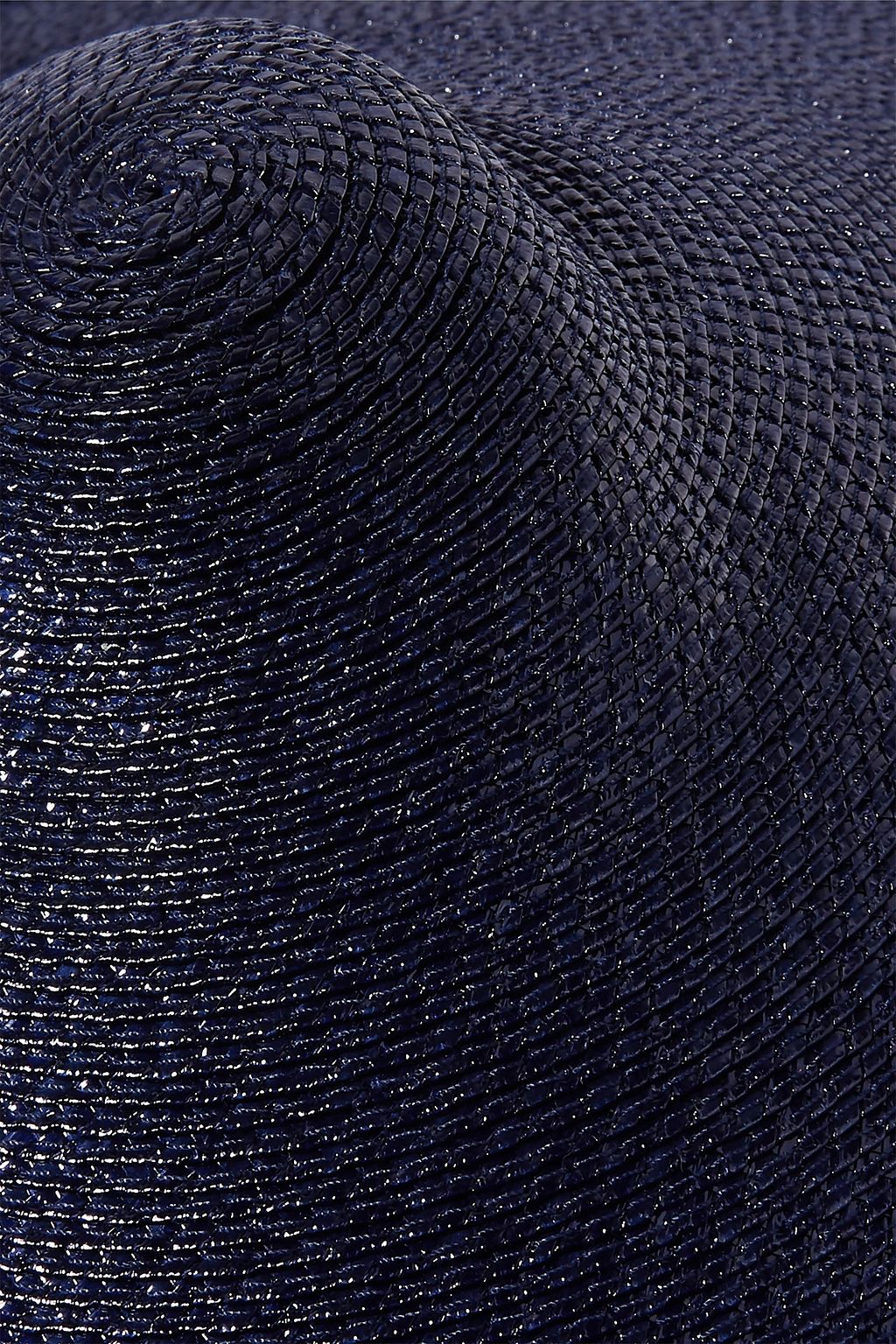 GIGI BURRIS MILLINERY Capri Sonnenhut aus Stroh mit Federbesatz