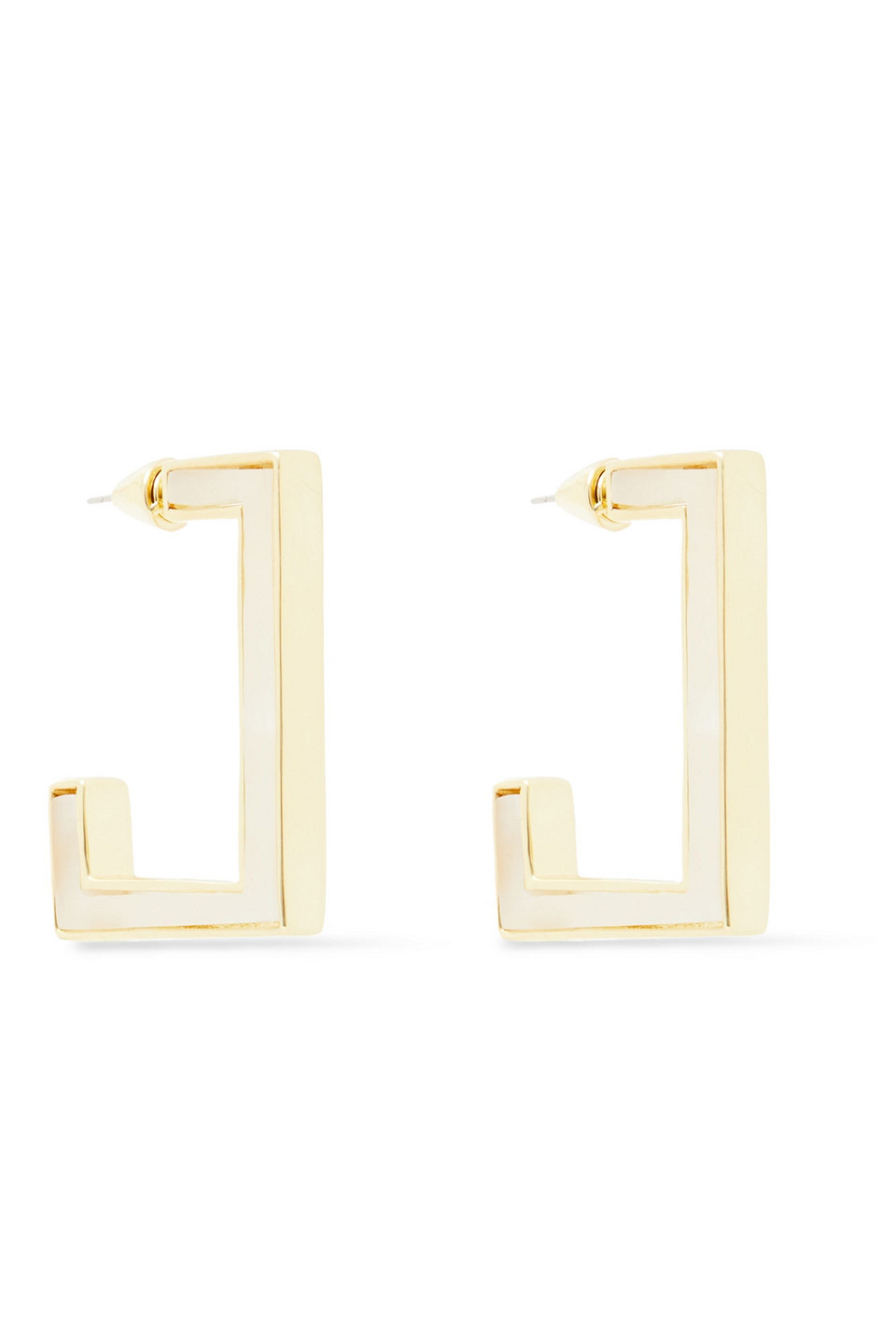 Noir Jewelry Woman Gold-tone Resin Earrings Gold Size --