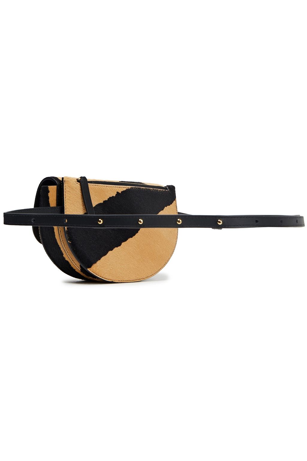 WANDLER Annabel large convertible printed calf hair belt bag