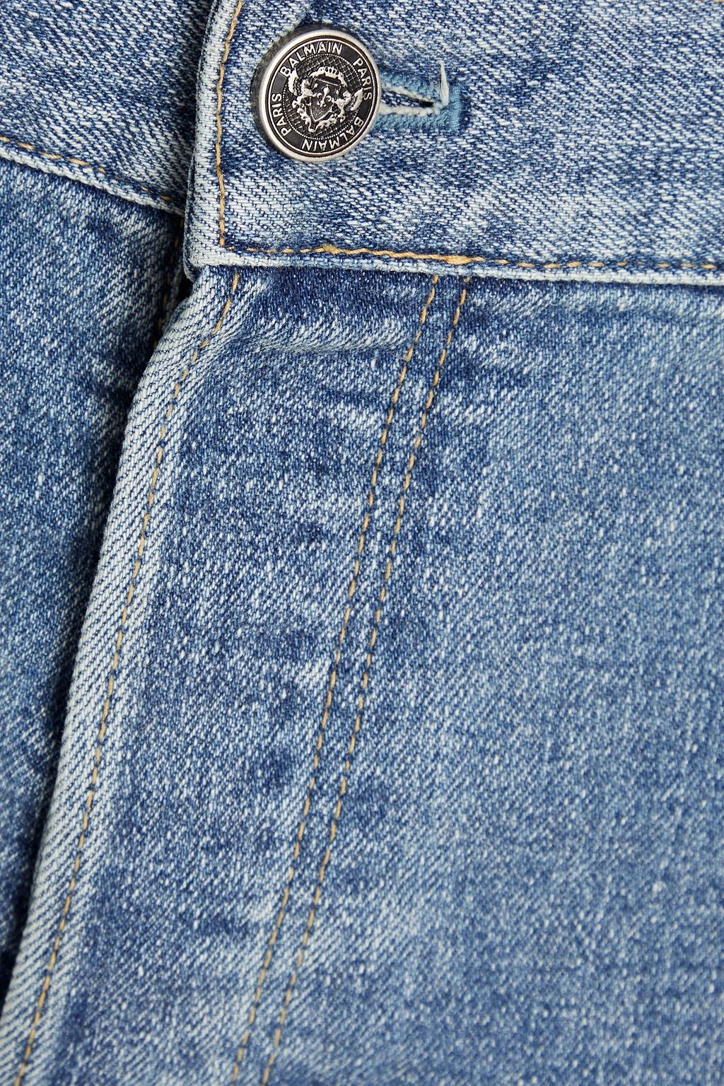 BALMAIN Distressed denim jeans