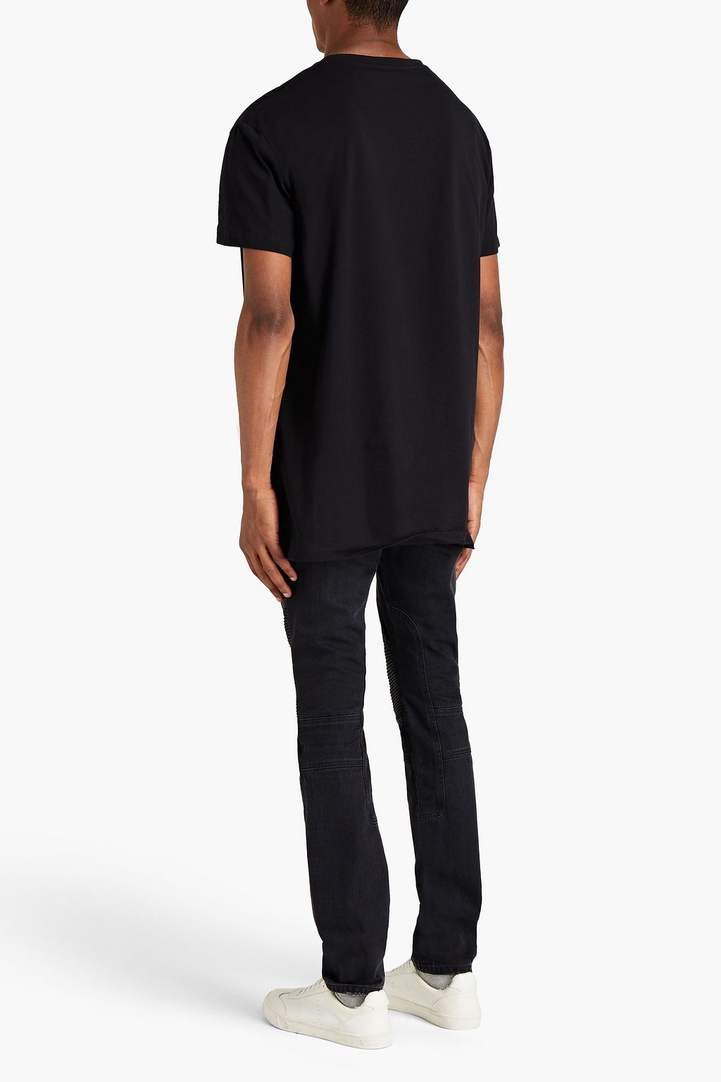 BALMAIN Printed cotton-jersey T-shirt