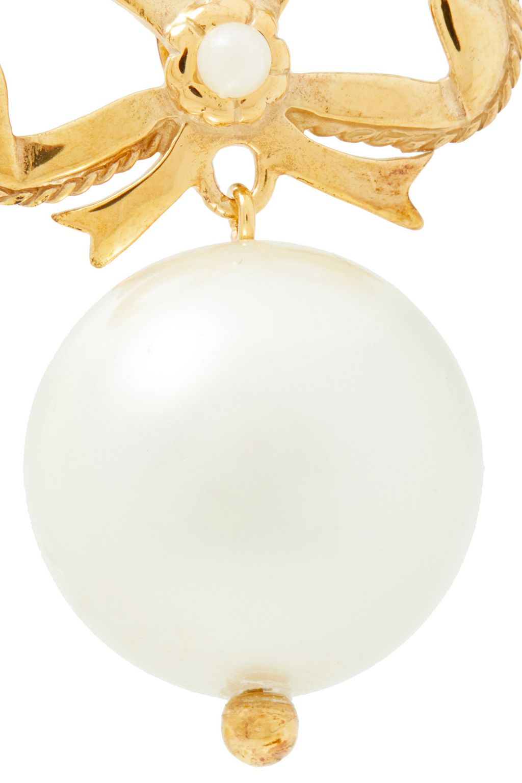Gold Gold-tone faux pearl earrings | Sale up to 70% off | THE OUTNET | SIMONE ROCHA | THE OUTNET