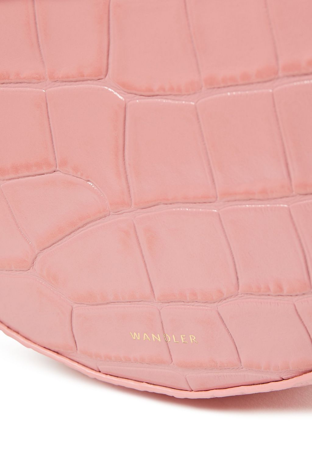 WANDLER Hortensia mini croc-effect leather shoulder bag