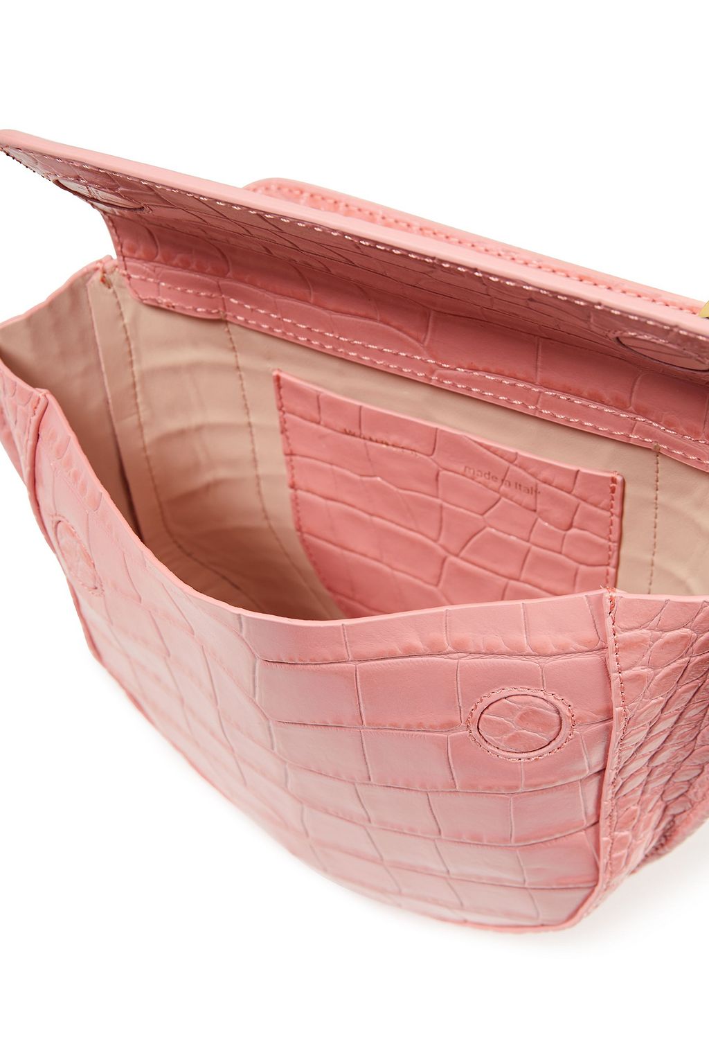 WANDLER Hortensia mini croc-effect leather shoulder bag