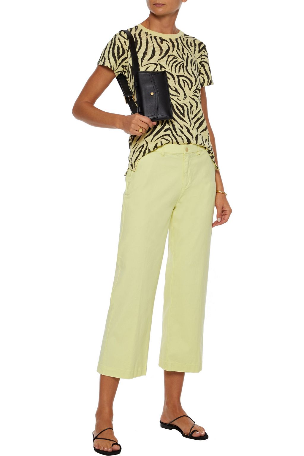 ATM ANTHONY THOMAS MELILLO Cropped cotton-blend twill straight-leg pants
