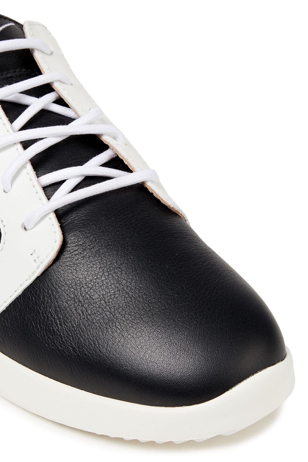 GIUSEPPE ZANOTTI Two-tone leather sneakers
