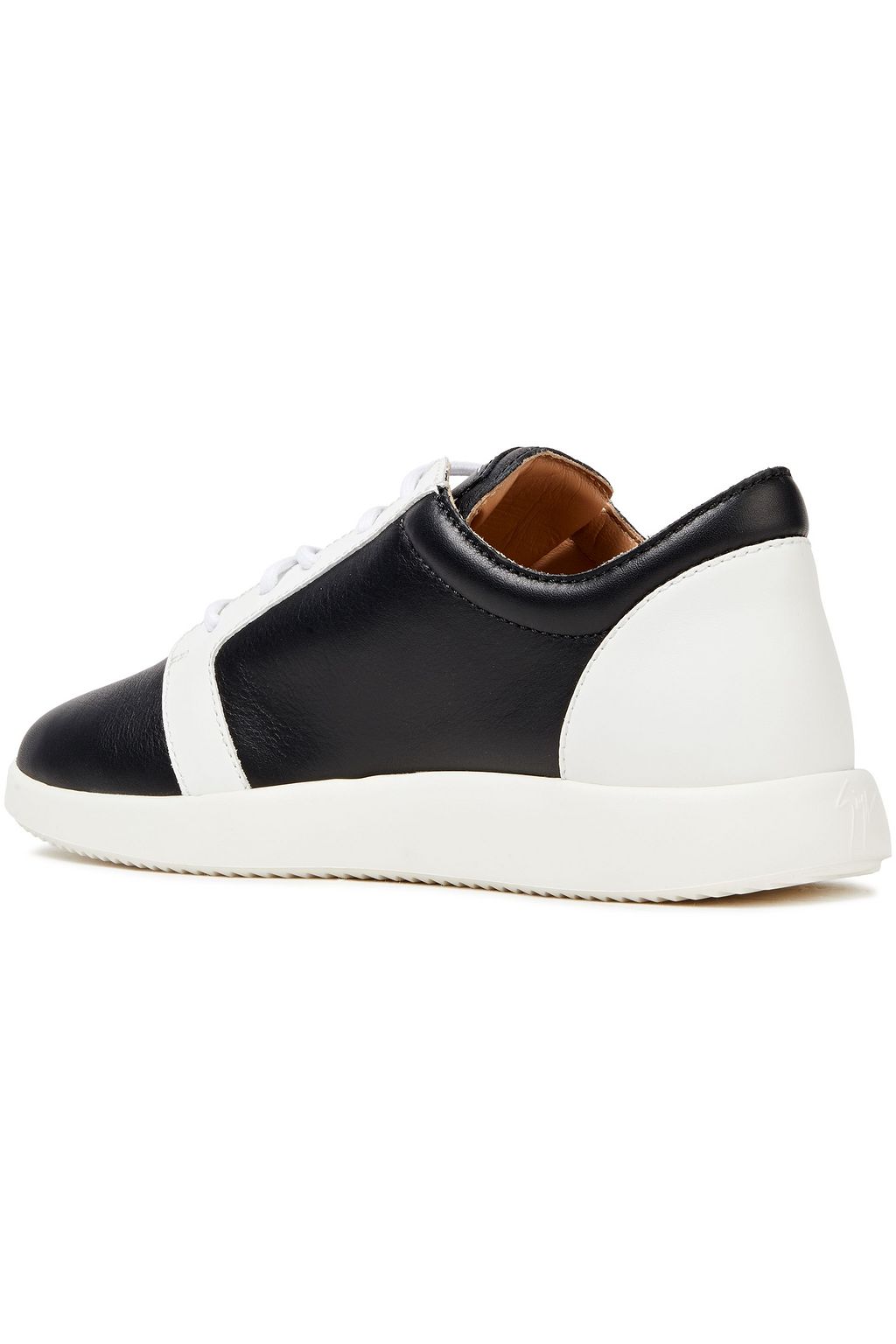 GIUSEPPE ZANOTTI Two-tone leather sneakers