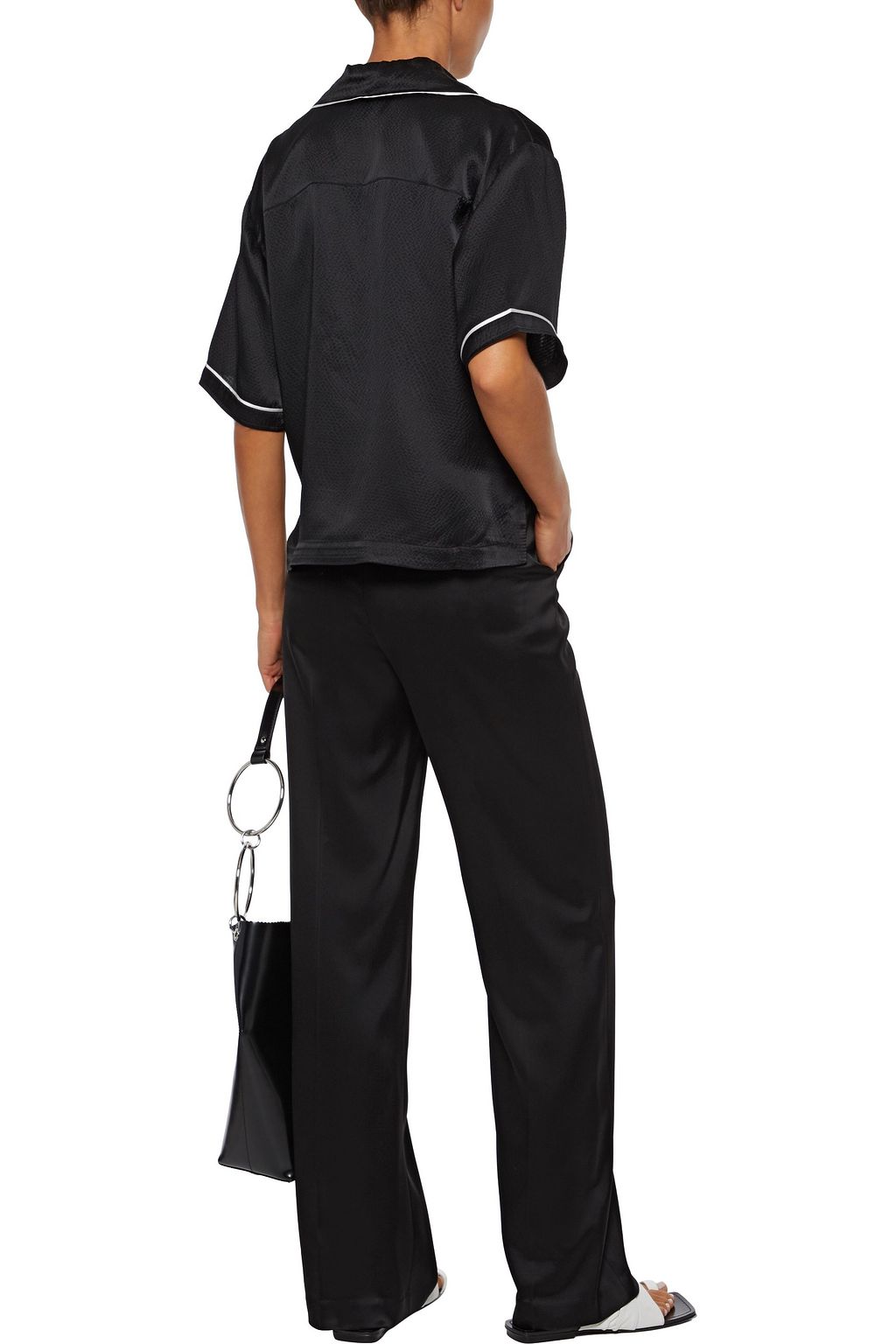 ATM ANTHONY THOMAS MELILLO Hammered silk-satin shirt