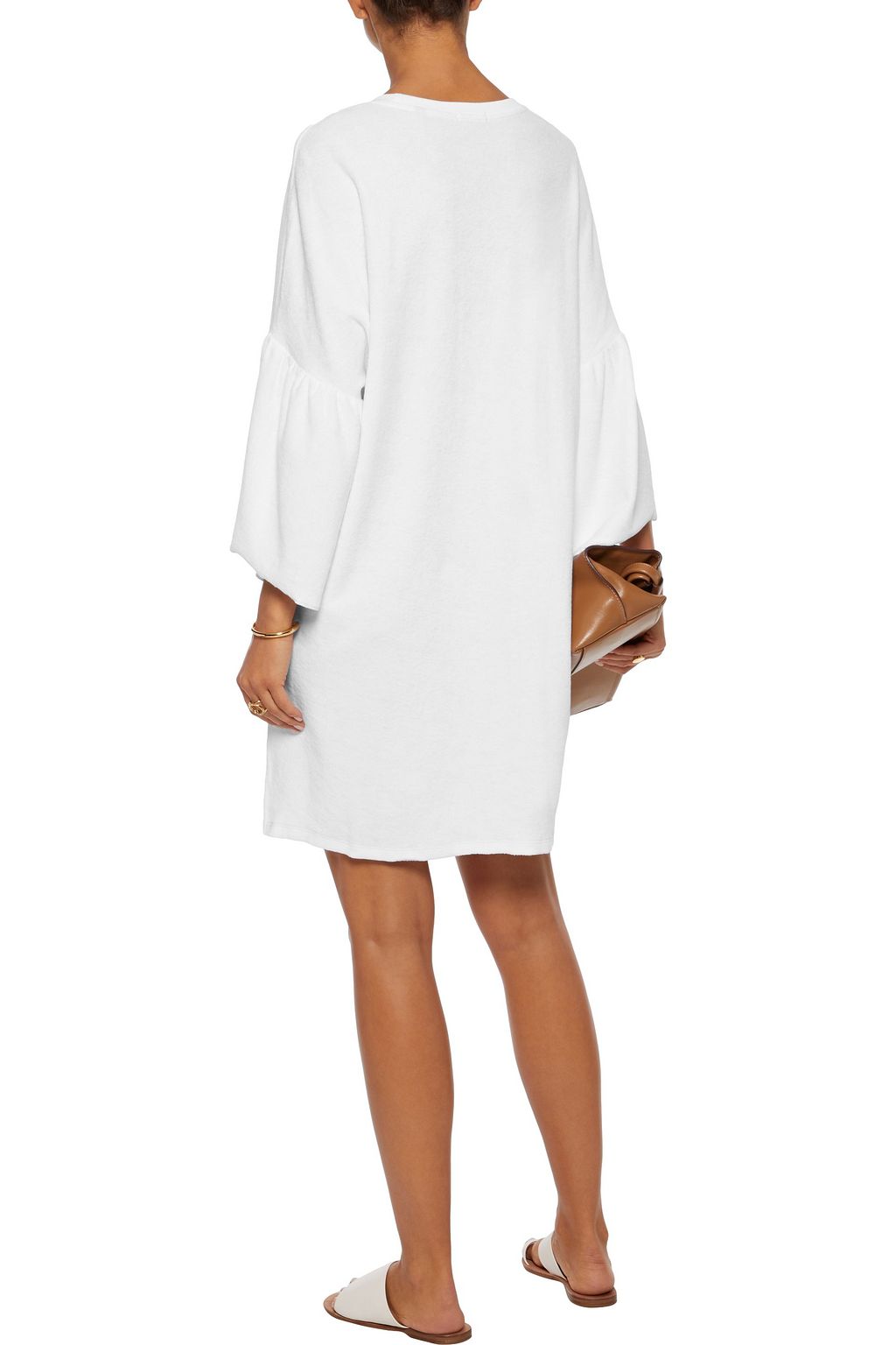 ATM ANTHONY THOMAS MELILLO Ruffled cotton-terry mini dress