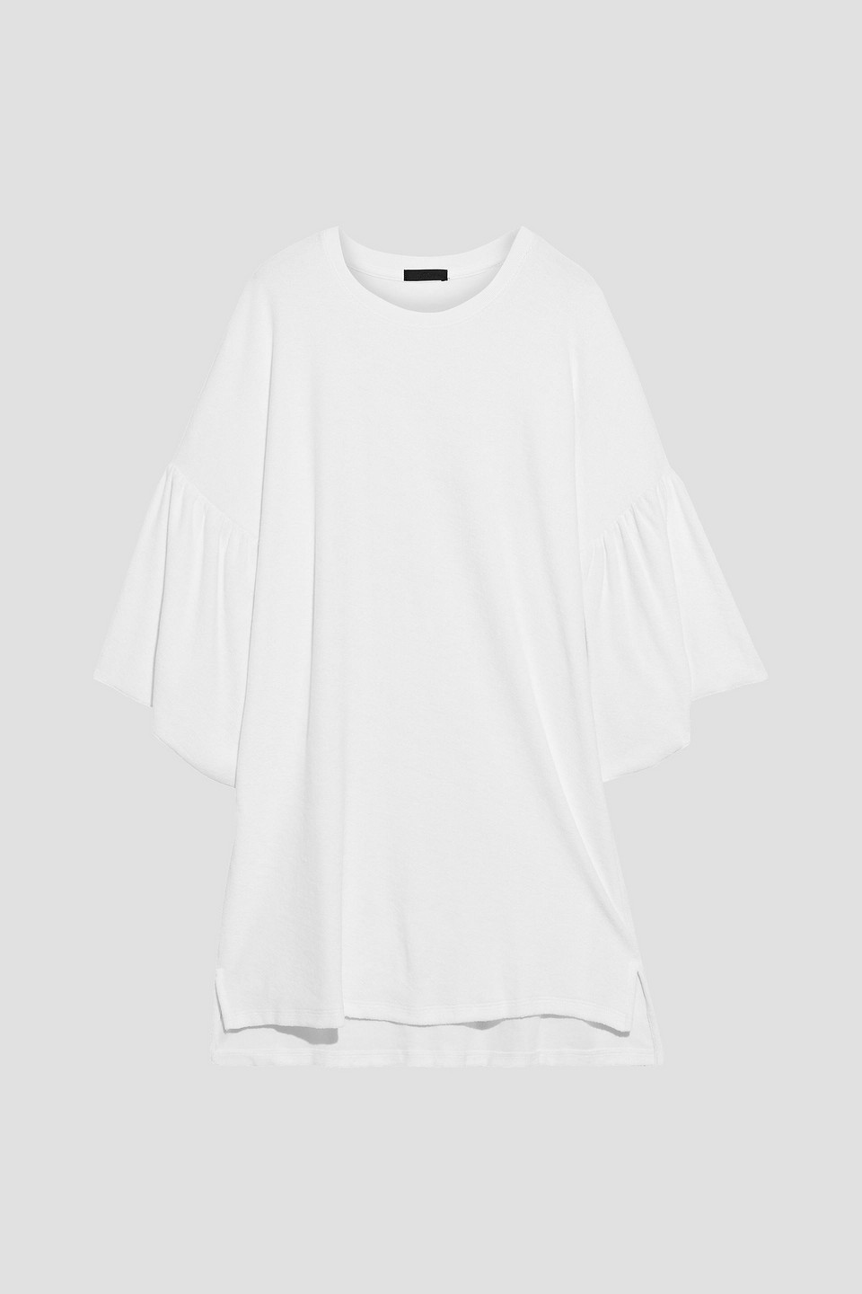 Atm Anthony Thomas Melillo Woman Ruffled Cotton-terry Mini Dress White Size S