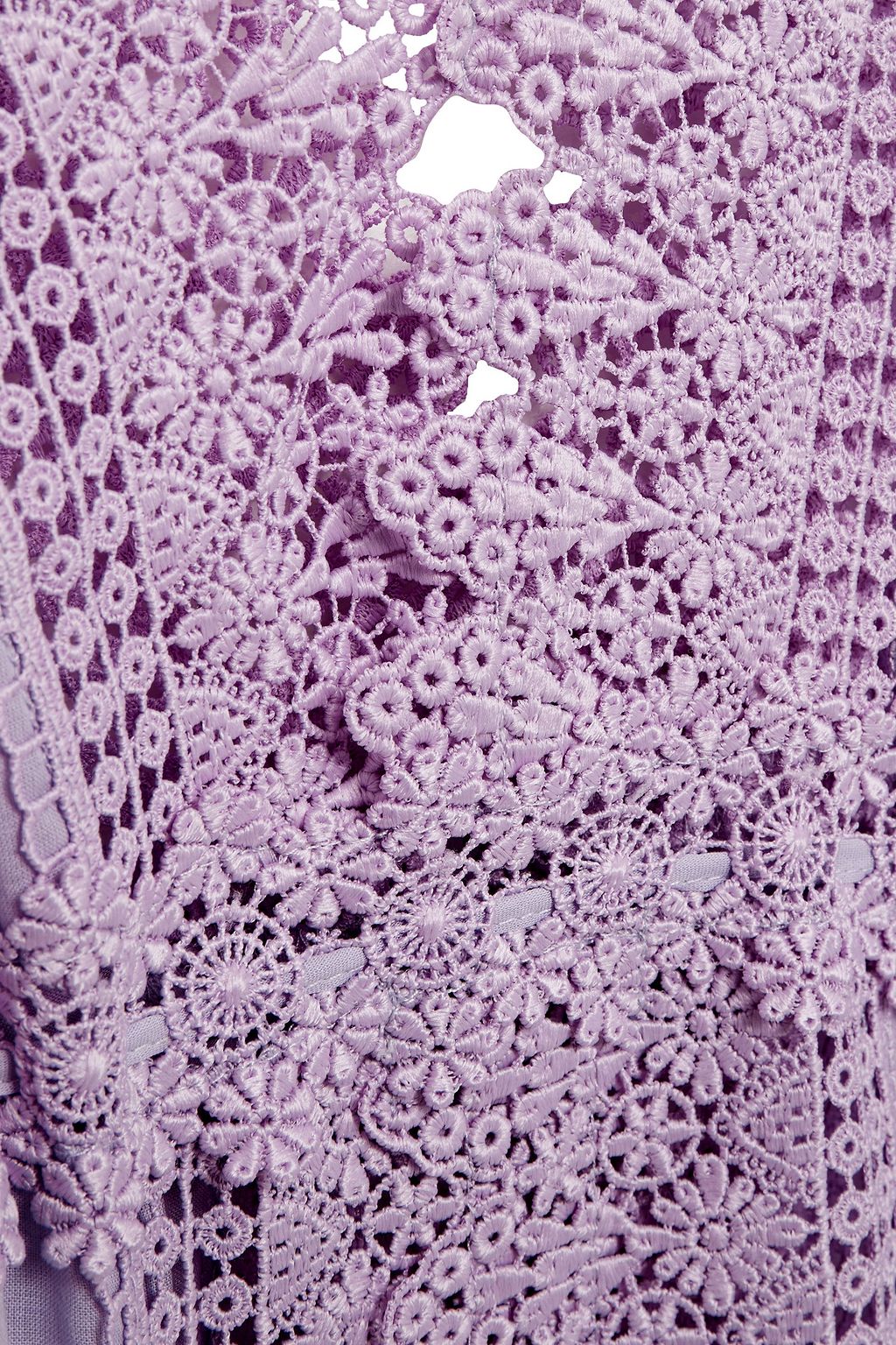 CHARO RUIZ IBIZA Lina crocheted lace and cotton-blend voile dress