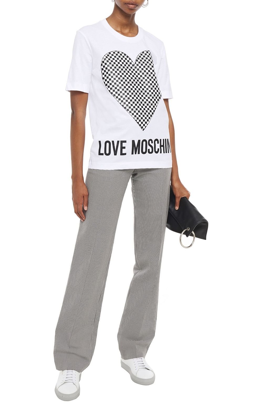 LOVE MOSCHINO Printed cotton-jersey T-shirt