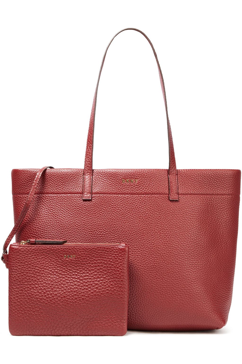 DKNY Pebbled-leather tote