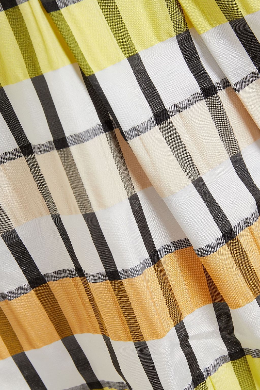 BAUM UND PFERDGARTEN Aurelia checked seersucker mini dress