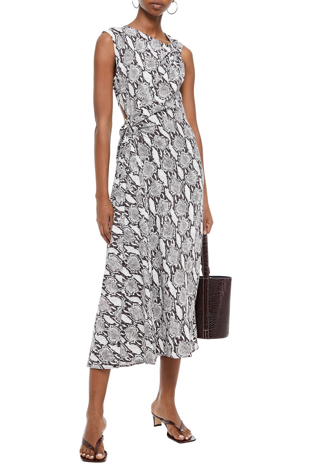 alc snake print dress