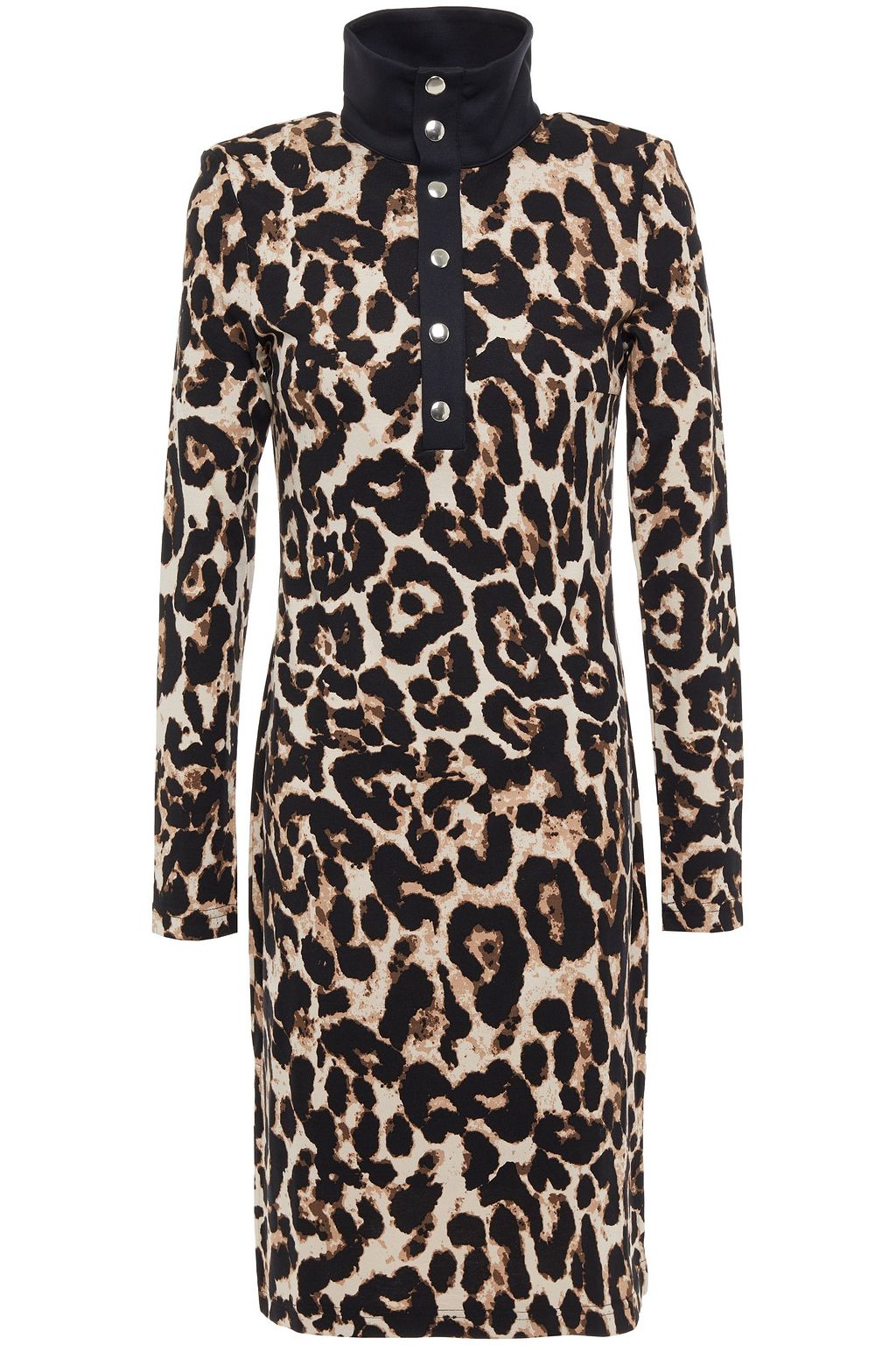 leopard jersey dress