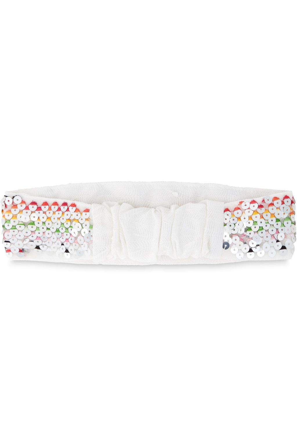 MISSONI MARE Sequin-embellished crochet-knit headband