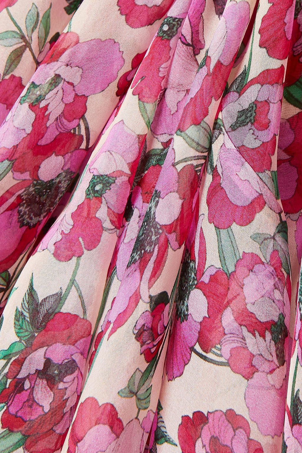RAQUEL DINIZ Alice floral-print silk-chiffon maxi dress