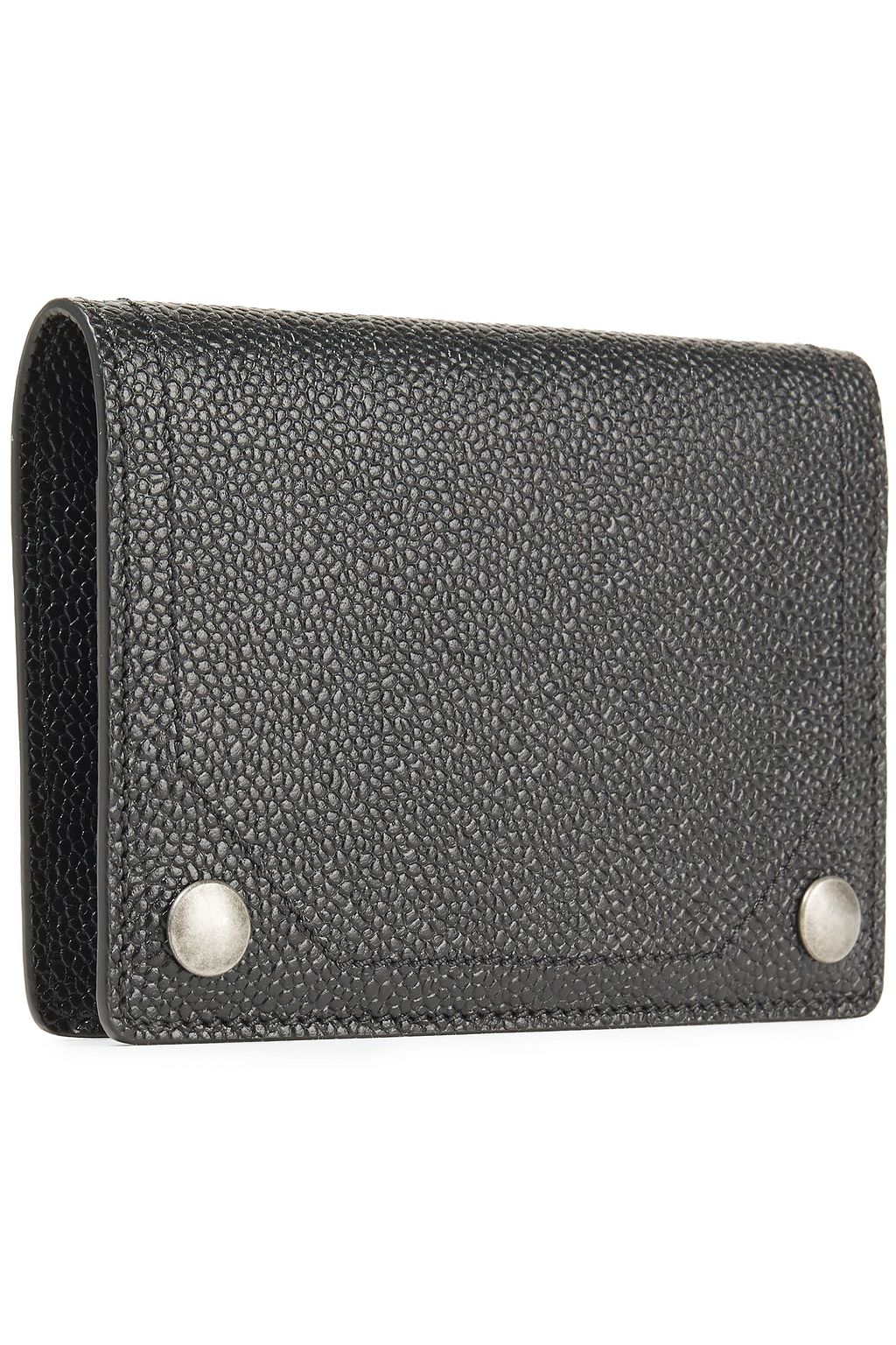 MOSCHINO Textured-leather passport cover