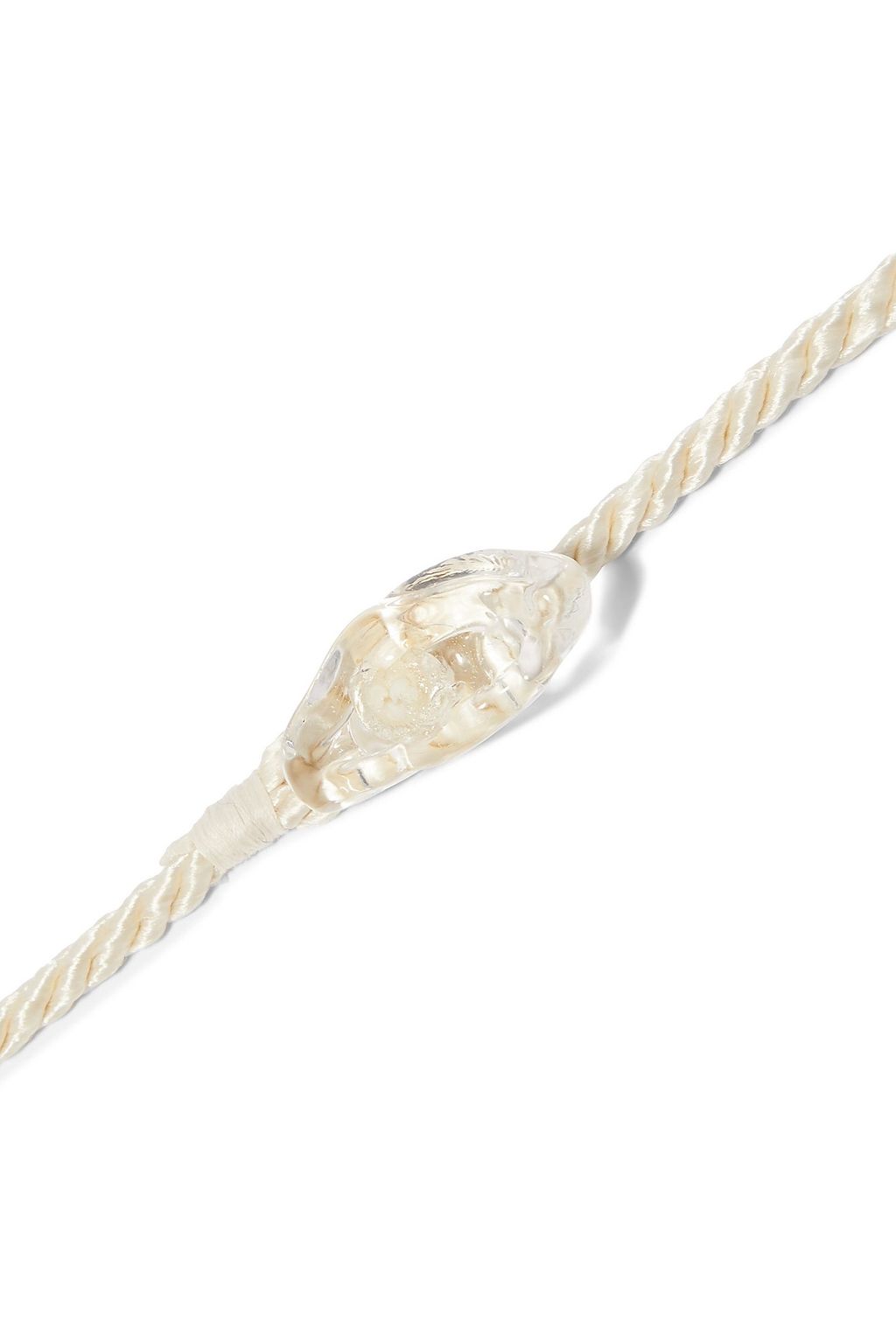 MARYAM NASSIR ZADEH Heart glass and cord necklace