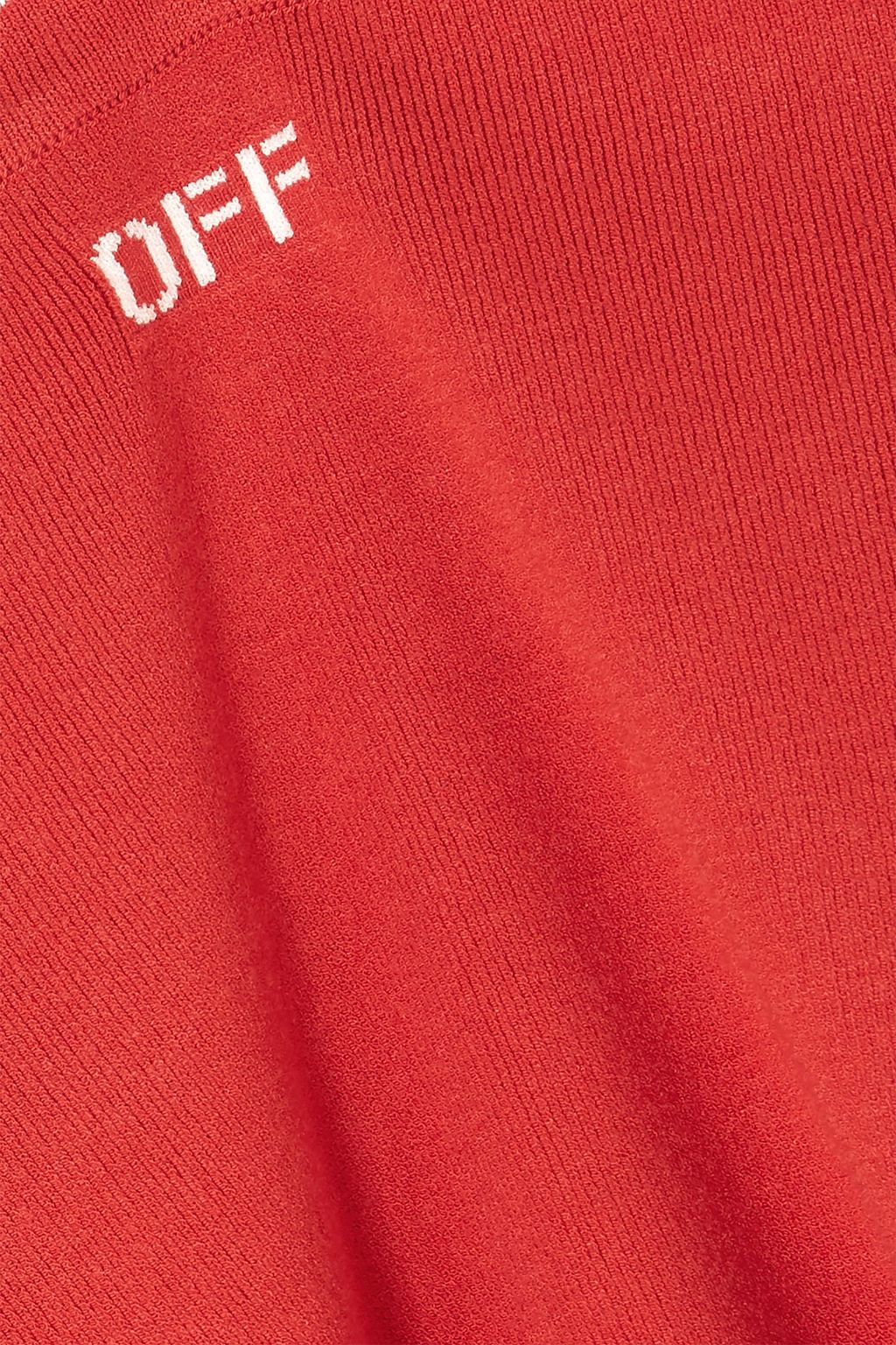 OFF-WHITE™ Jacquard-knit top