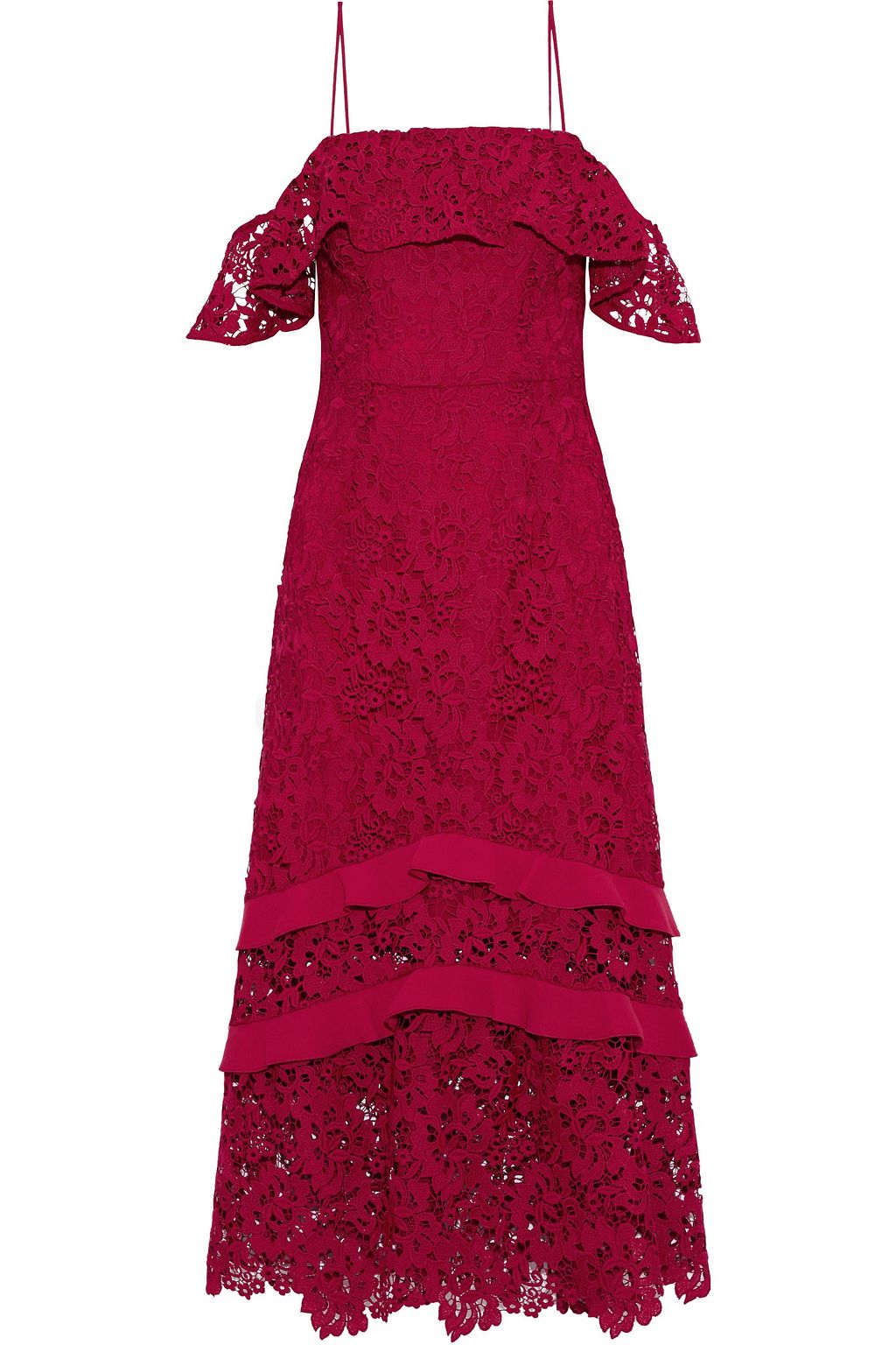 rachel zoe red lace dress