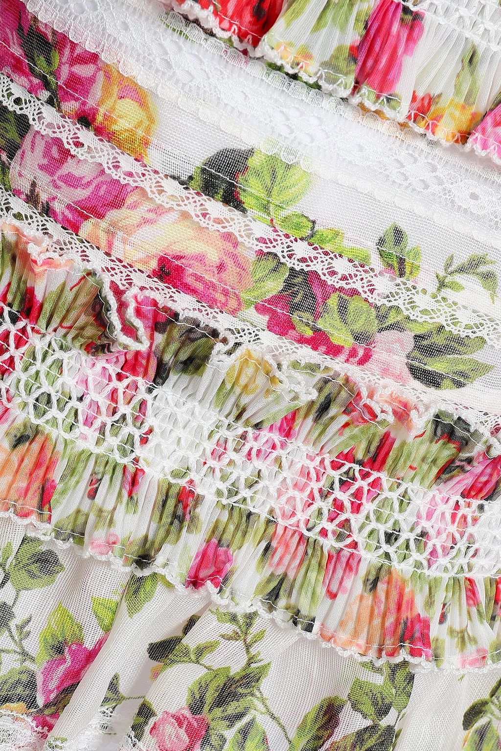ZIMMERMANN Radiate smocked floral-print linen and silk-blend mini skirt