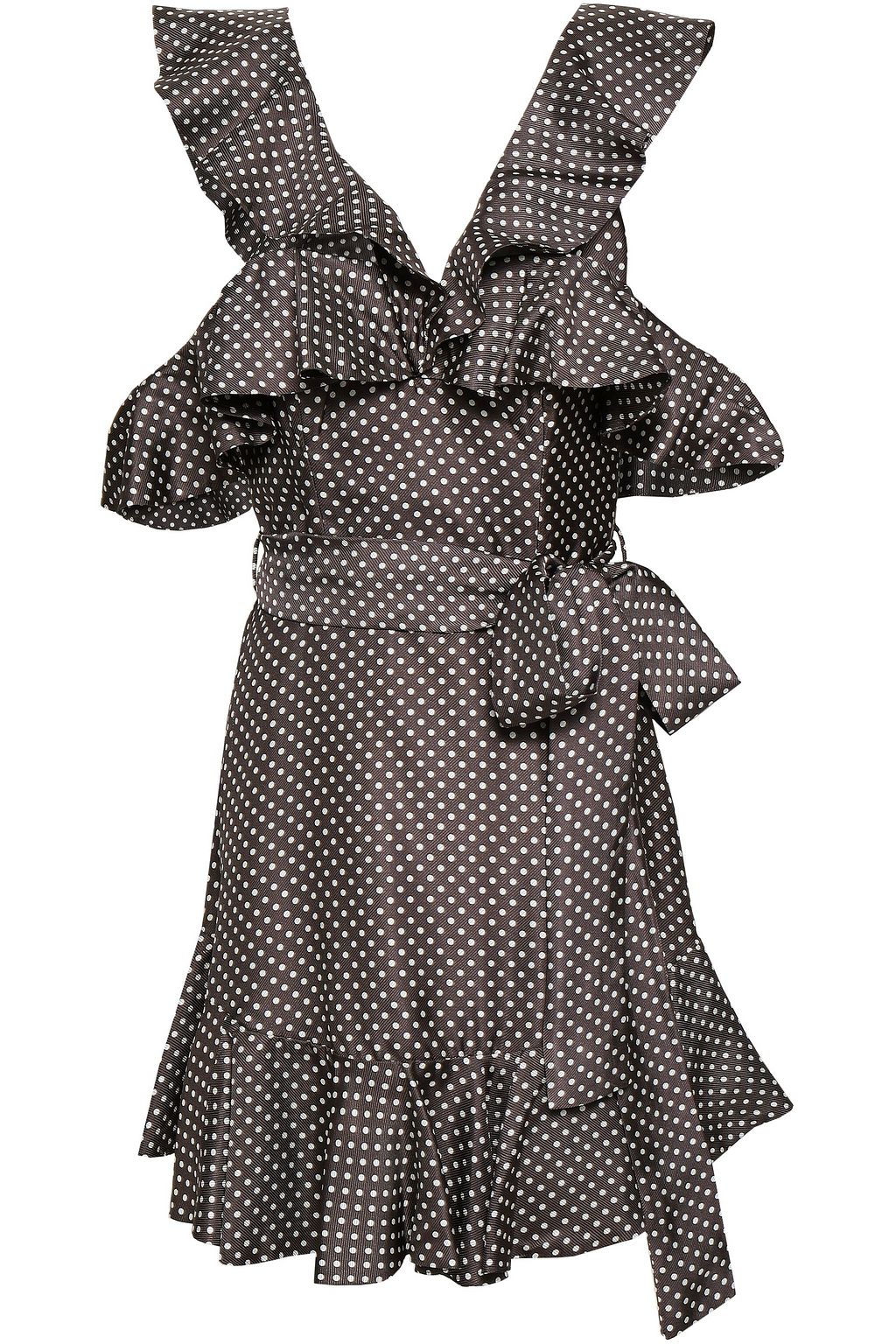 zimmermann black and white polka dot dress