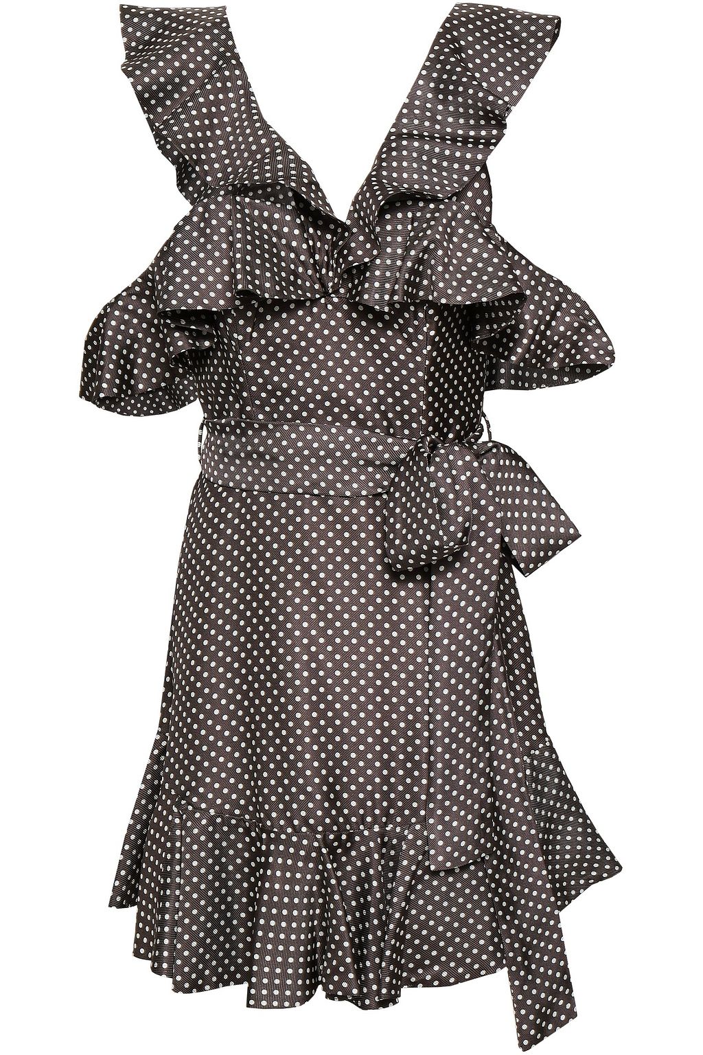 zimmermann black polka dot dress