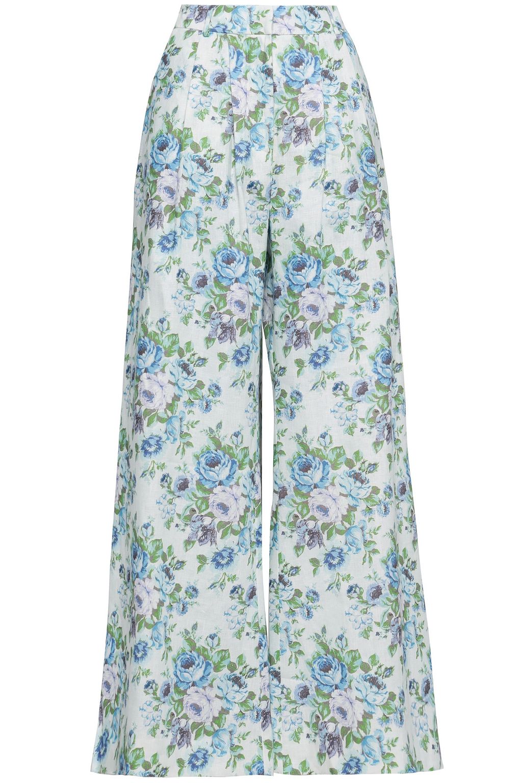 ZIMMERMANN Floral-print linen wide-leg pants | THE OUTNET