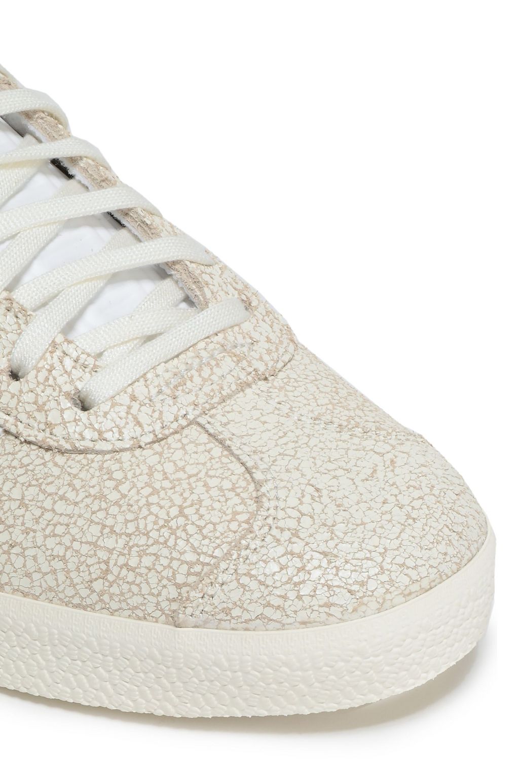 Ivory Gazelle cracked leather sneakers | Sale up to 70% off Ivory Gazelle cracked leather sneakers | Sale up to 70% off
