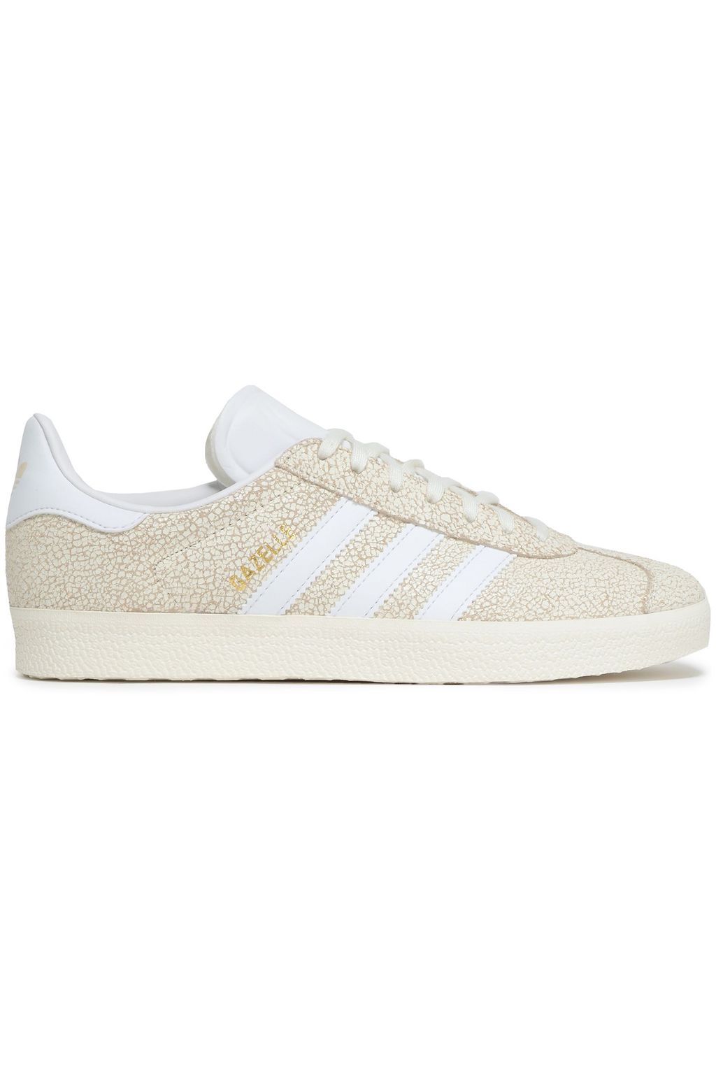 Ivory Gazelle cracked leather sneakers | Sale up to 70% off Ivory Gazelle cracked leather sneakers | Sale up to 70% off