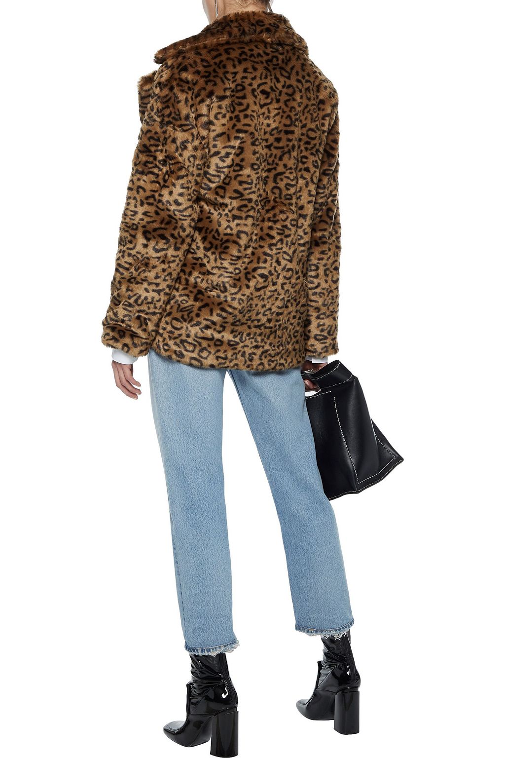 W118 BY WALTER BAKER Rosa leopard-print faux fur jacket