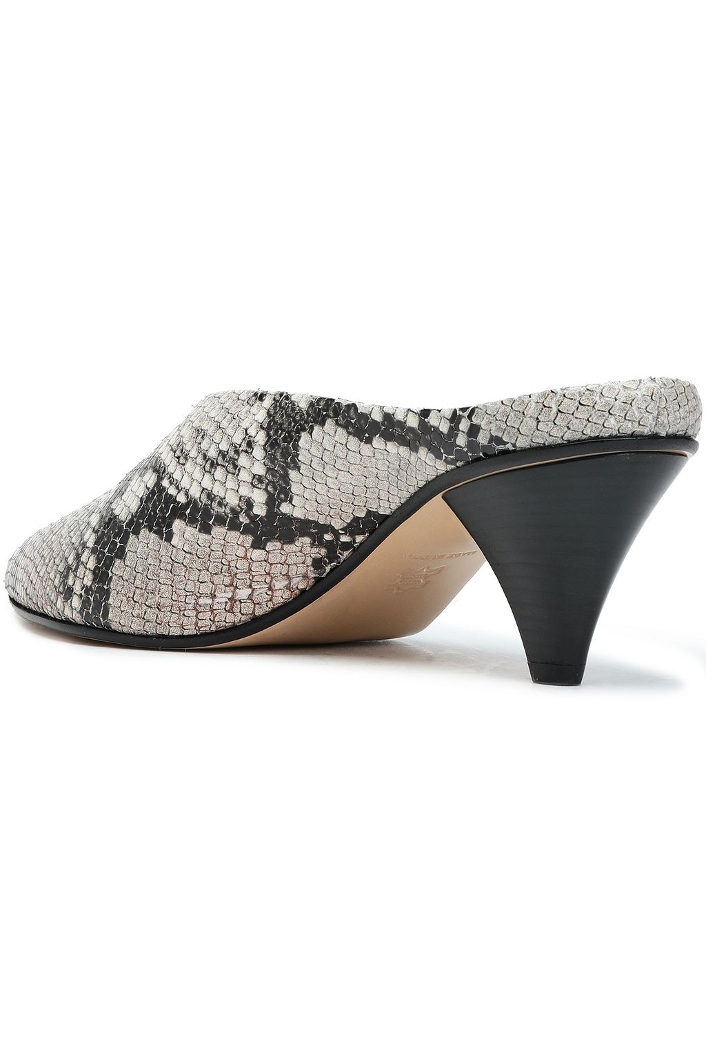 ATP ATELIER Snake-effect leather mules