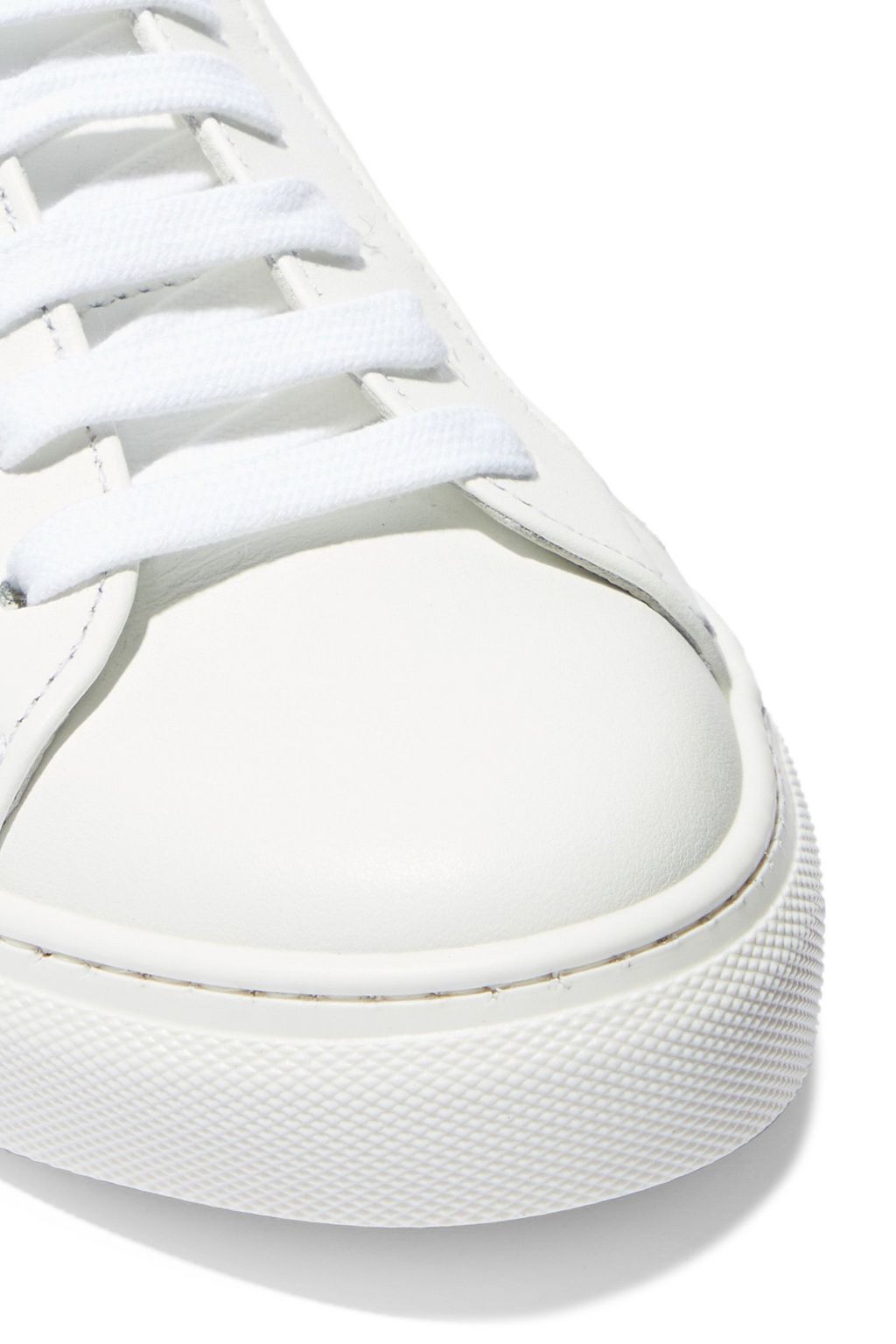 IRIS & INK Isabelle suede-trimmed leather sneakers