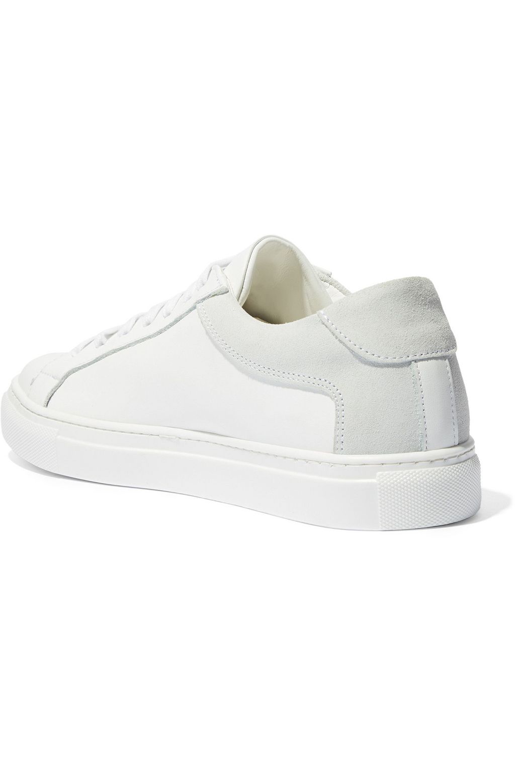 IRIS & INK Isabelle suede-trimmed leather sneakers