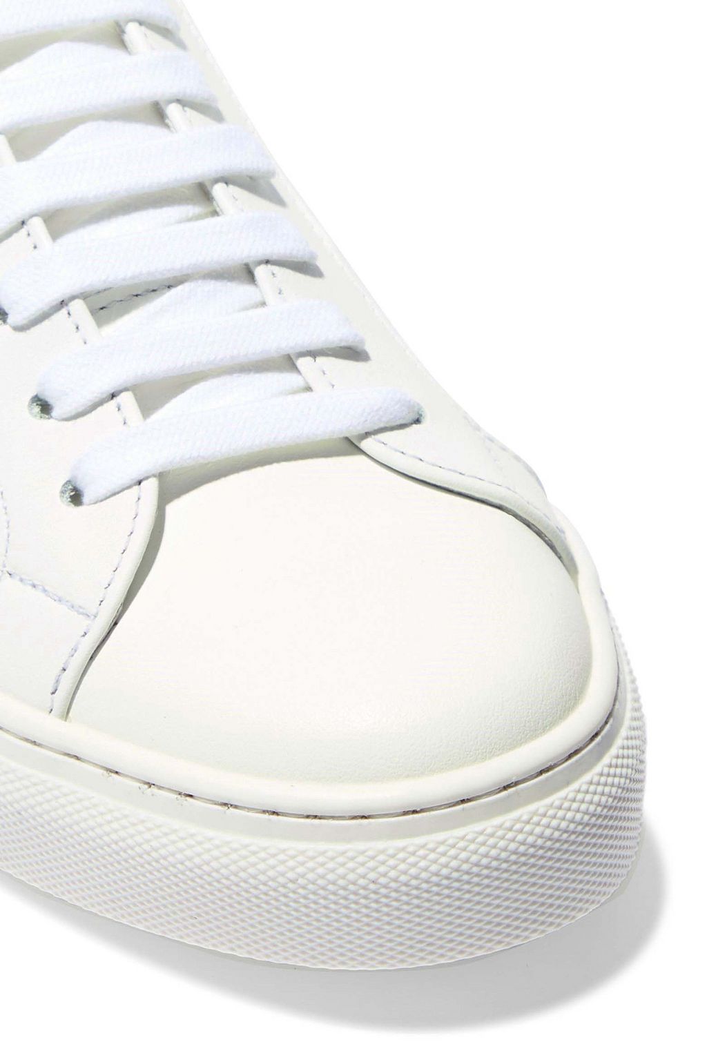 IRIS & INK Isabelle suede-trimmed leather sneakers