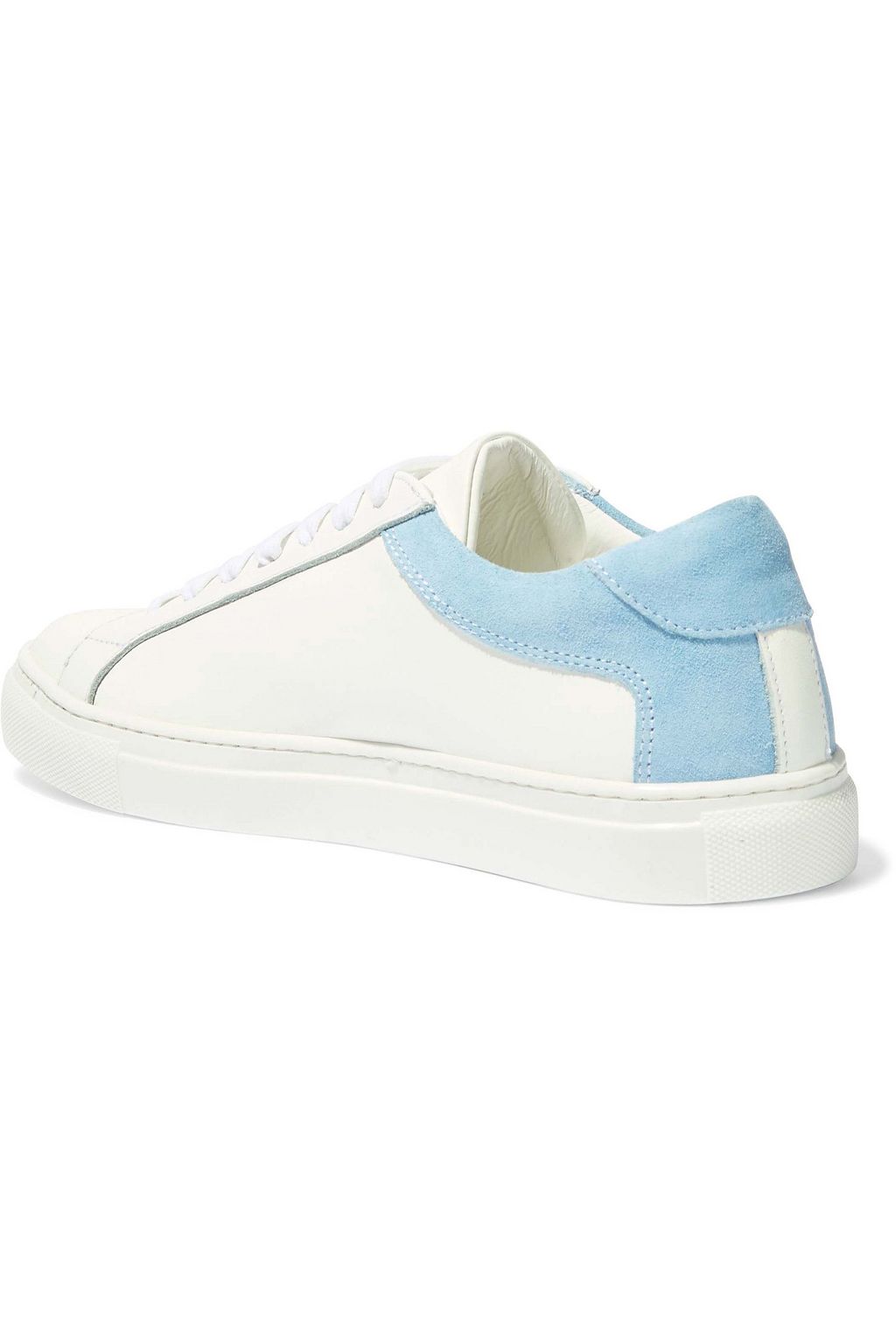 IRIS & INK Isabelle suede-trimmed leather sneakers