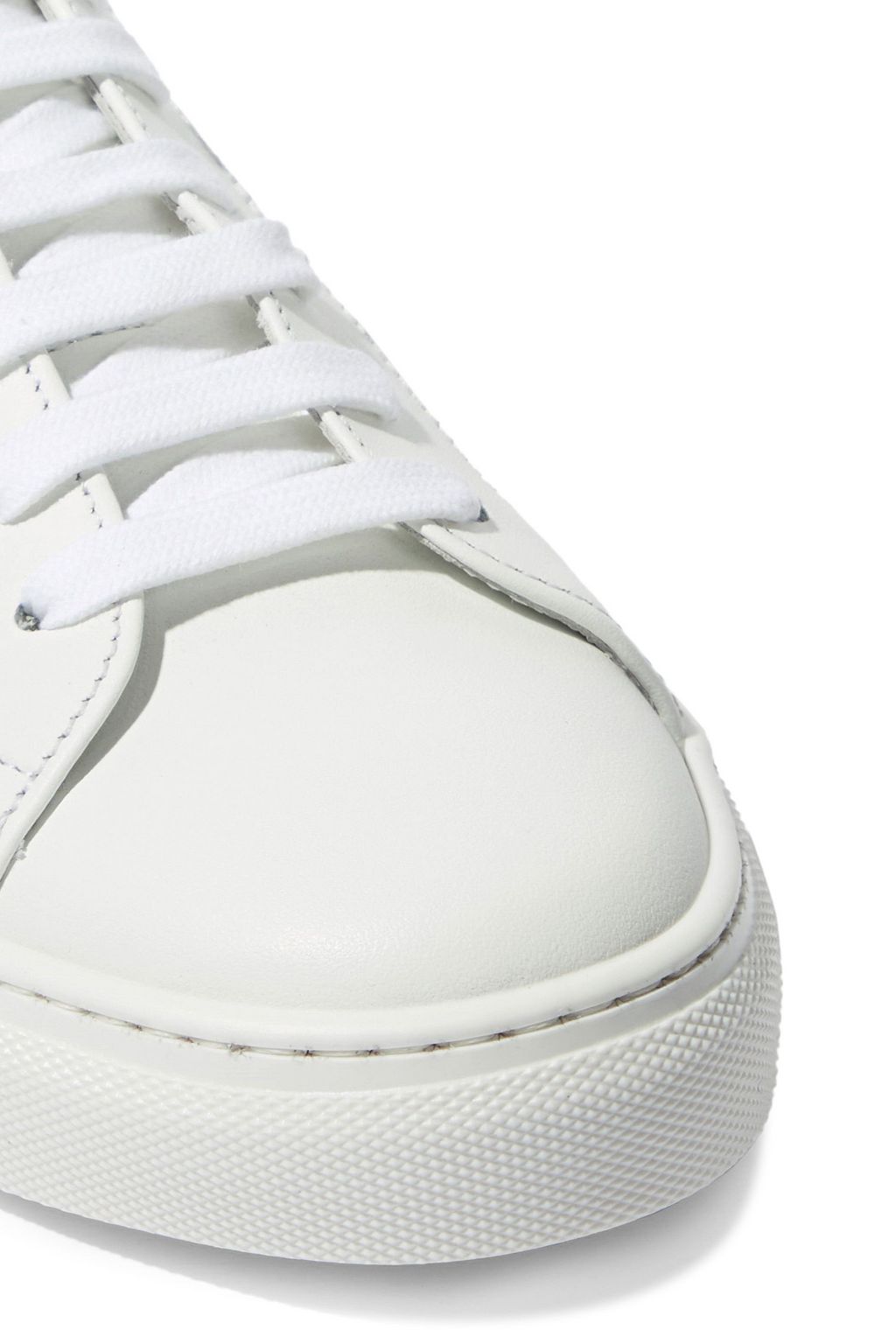 IRIS & INK Isabelle suede-trimmed leather sneakers