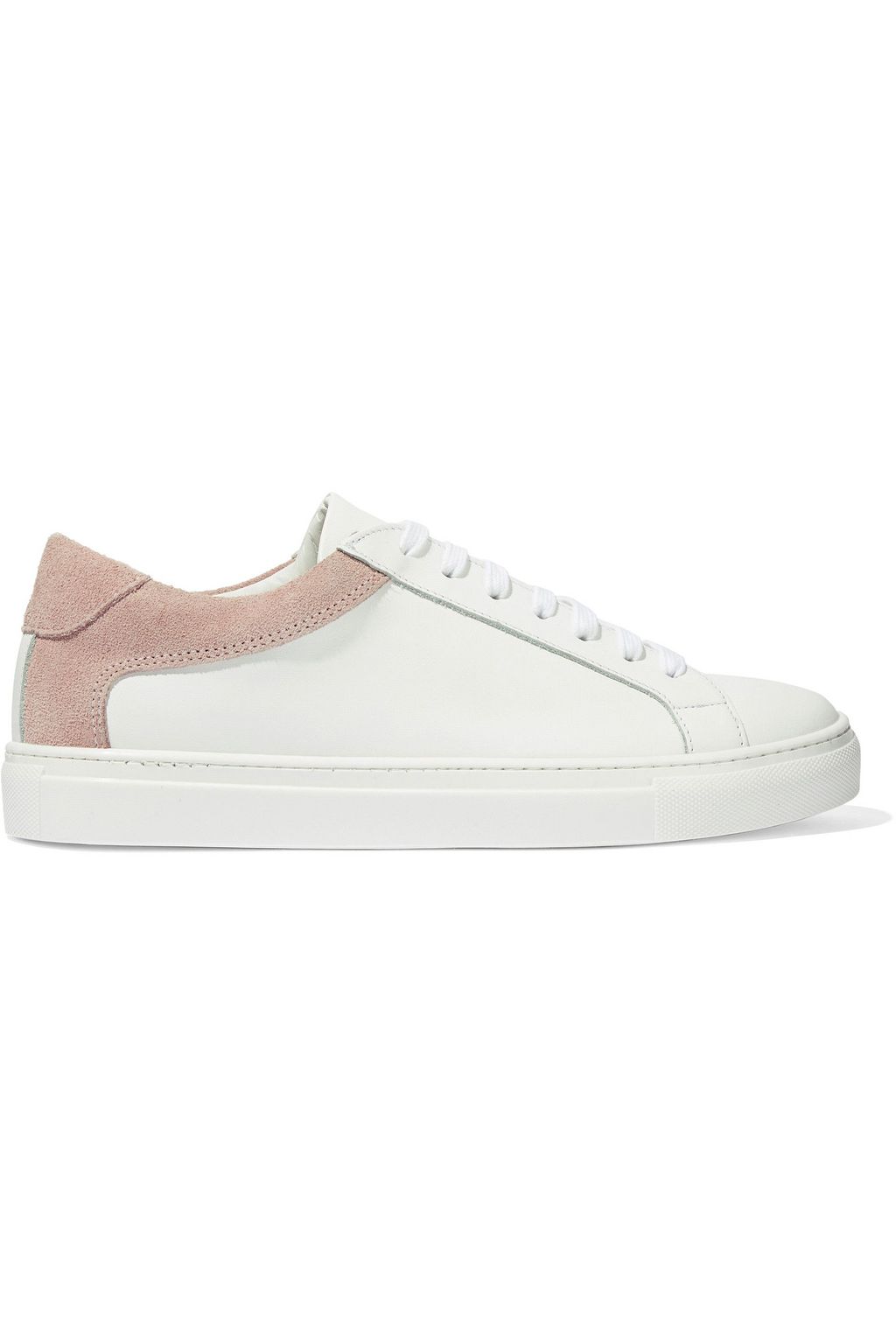 blush leather sneakers