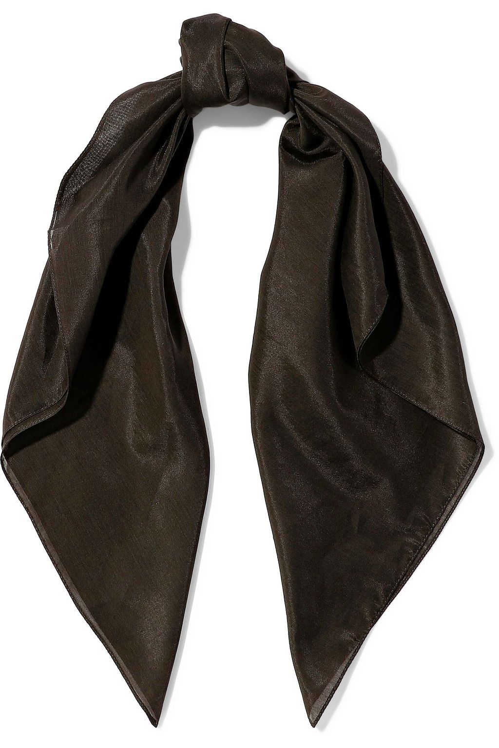 brown cotton scarf