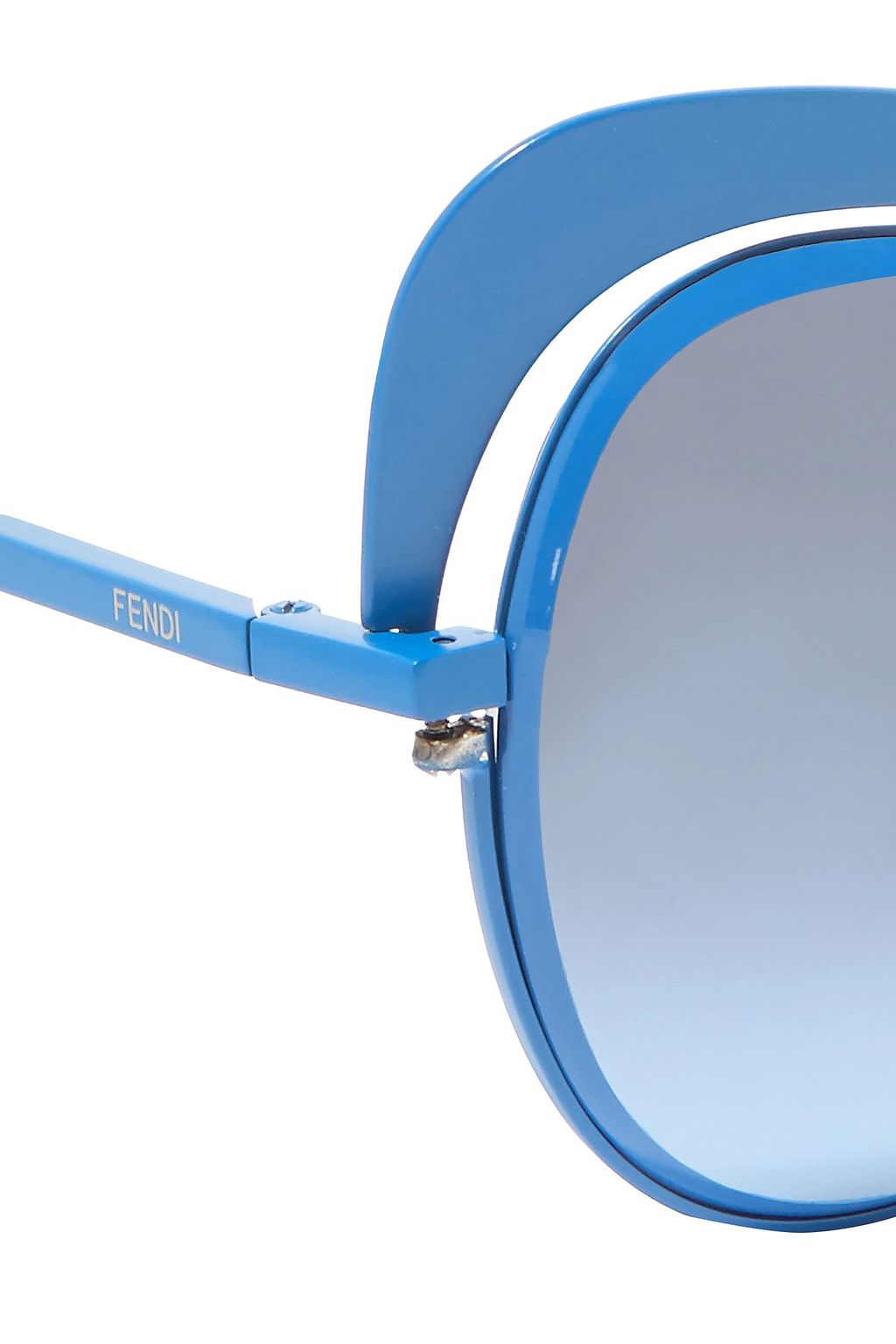 FENDI Cat-eye metal sunglasses