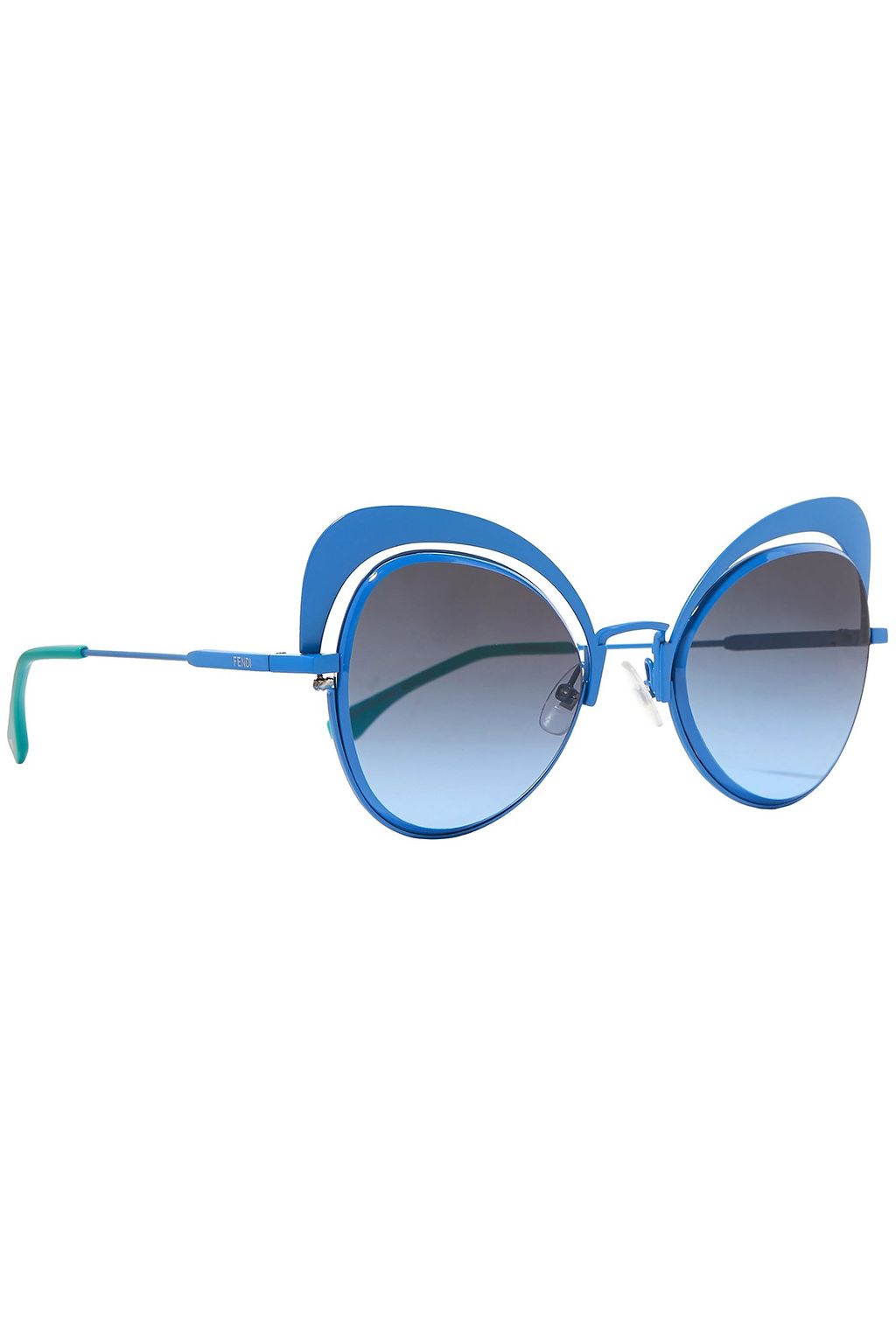 FENDI Cat-eye metal sunglasses