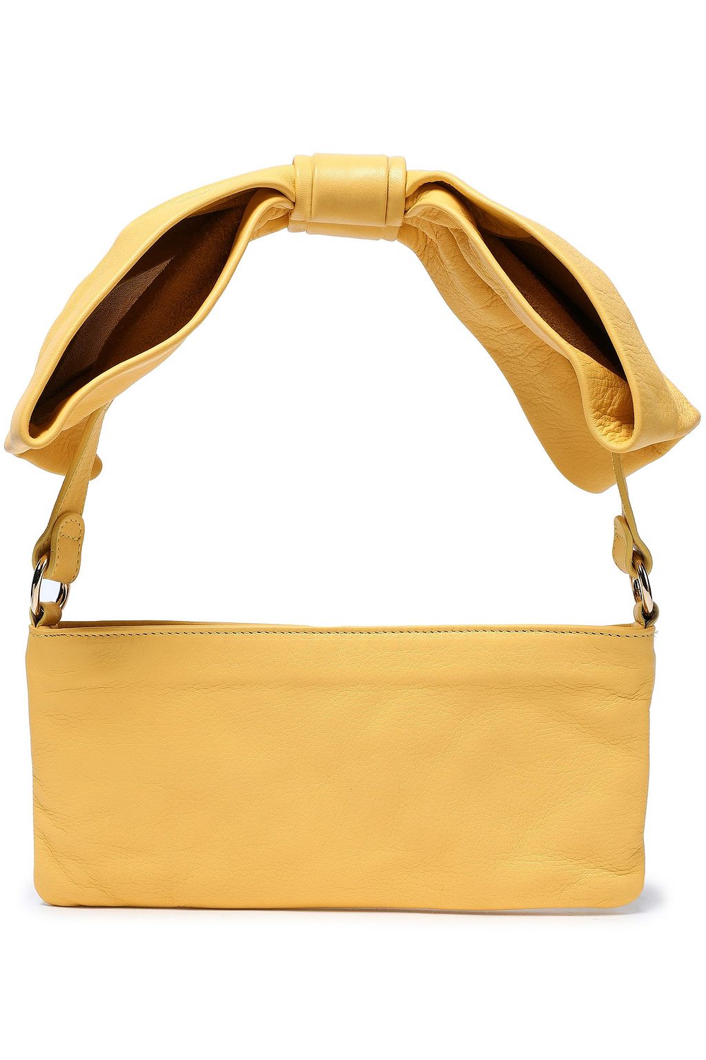 pastel yellow clutch bag