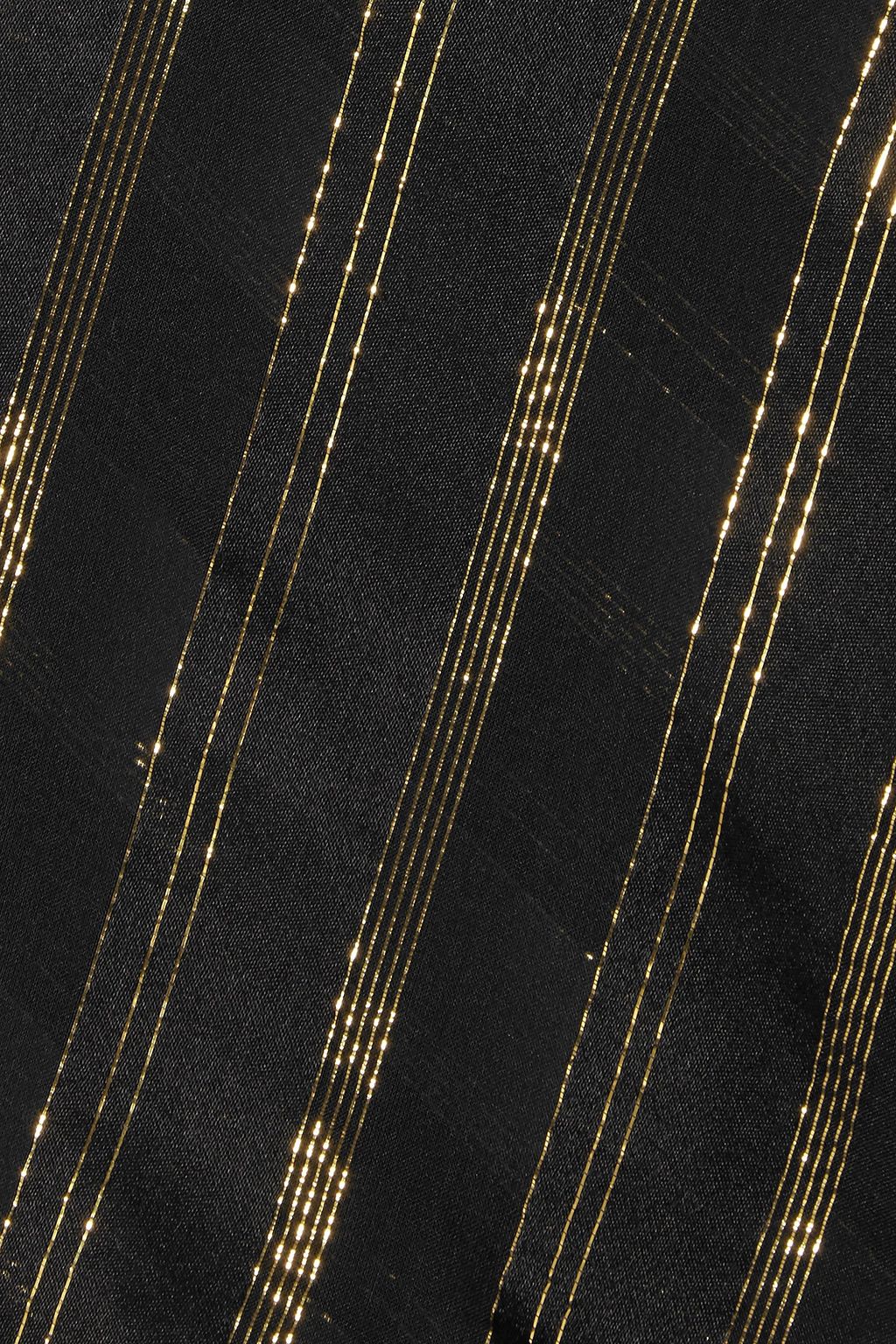 PHILOSOPHY DI LORENZO SERAFINI Metallic striped silk-blend jacquard top
