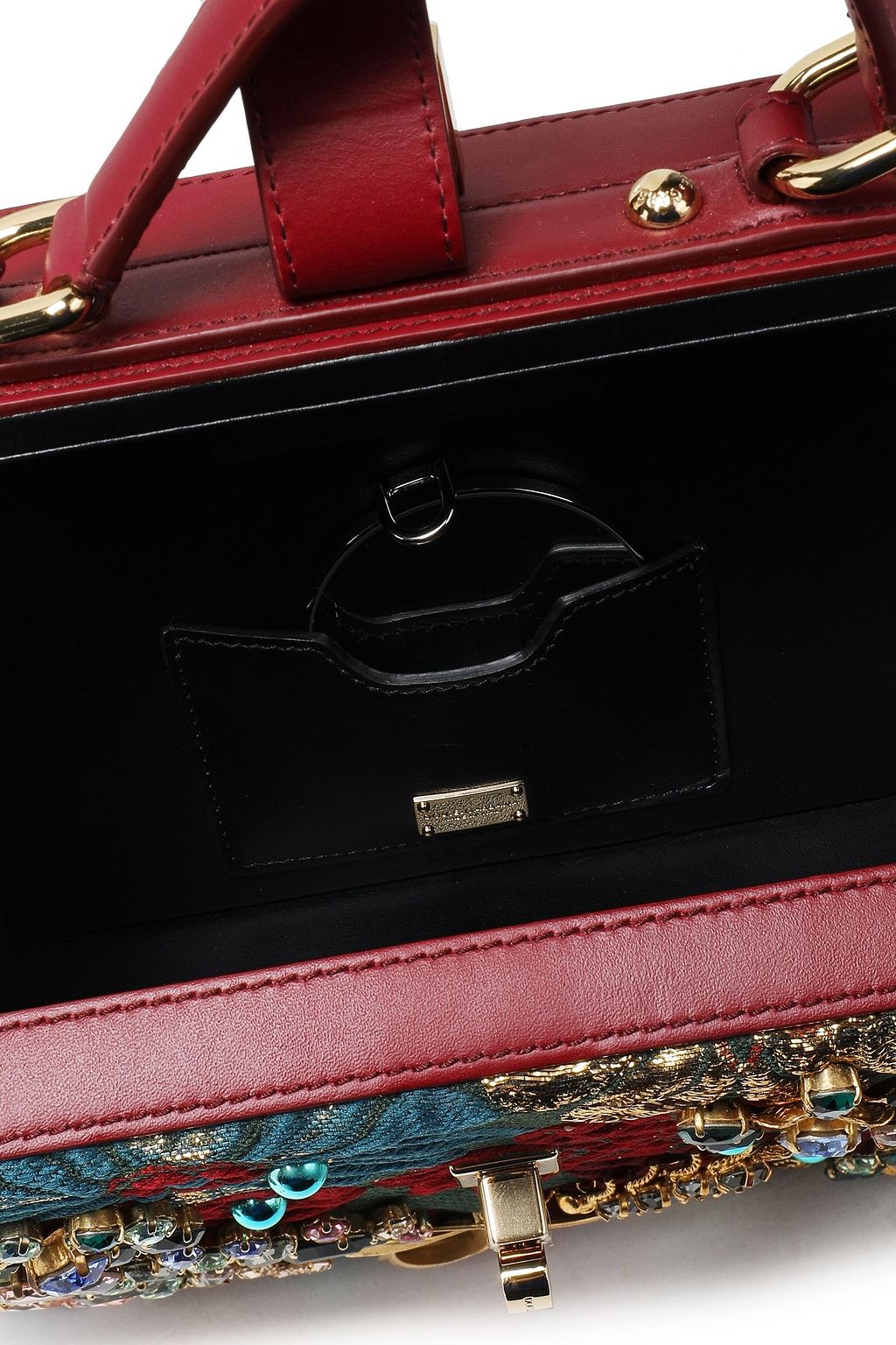 DOLCE&GABBANA Fantasia embellished brocade shoulder bag