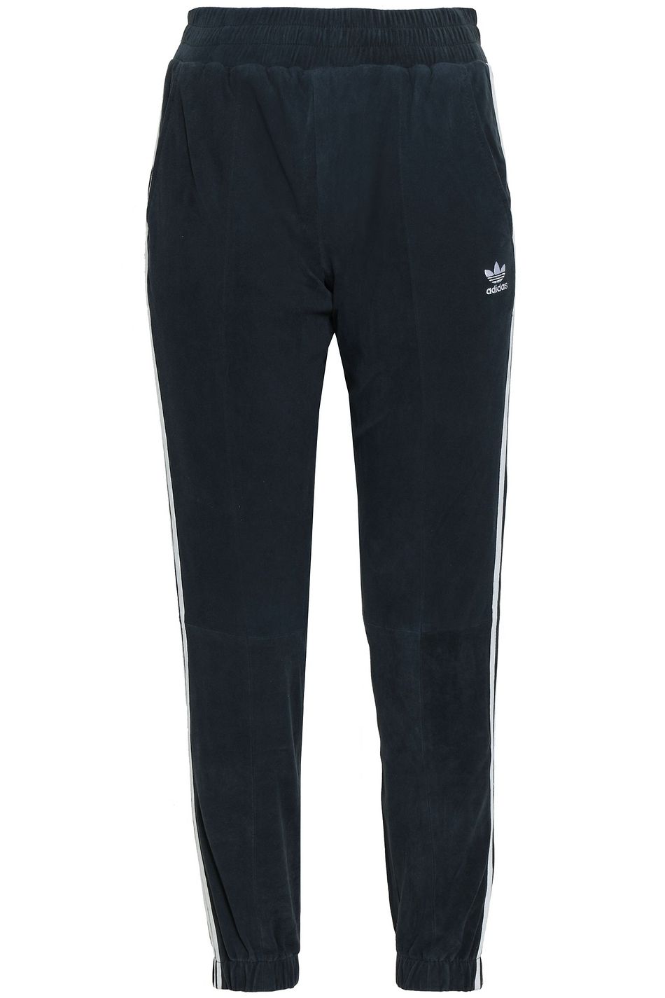 Navy Striped suede track pants | Sale 