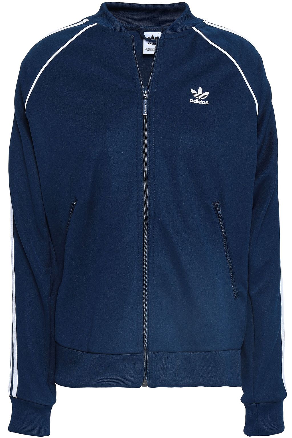 Navy Embroidered jersey bomber jacket | Sale up to 70% off Shop Adidas Originals Blue Jacket